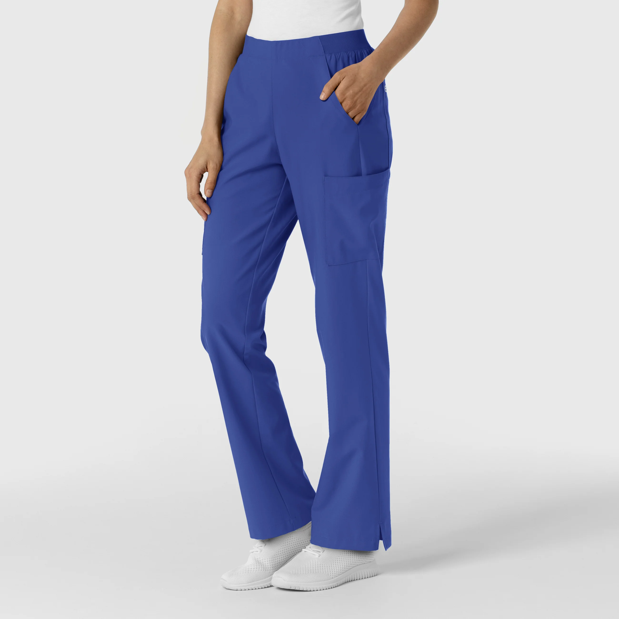 W123 Women's Cargo Utility Scrub Pant - Galaxy Blue - Image 4