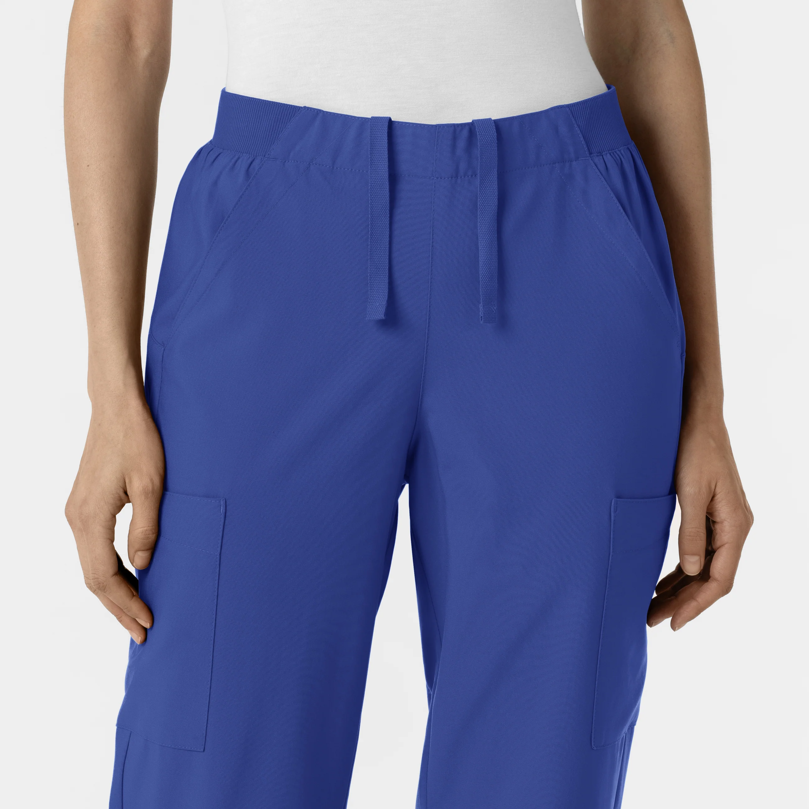 W123 Women's Cargo Utility Scrub Pant - Galaxy Blue - Image 5