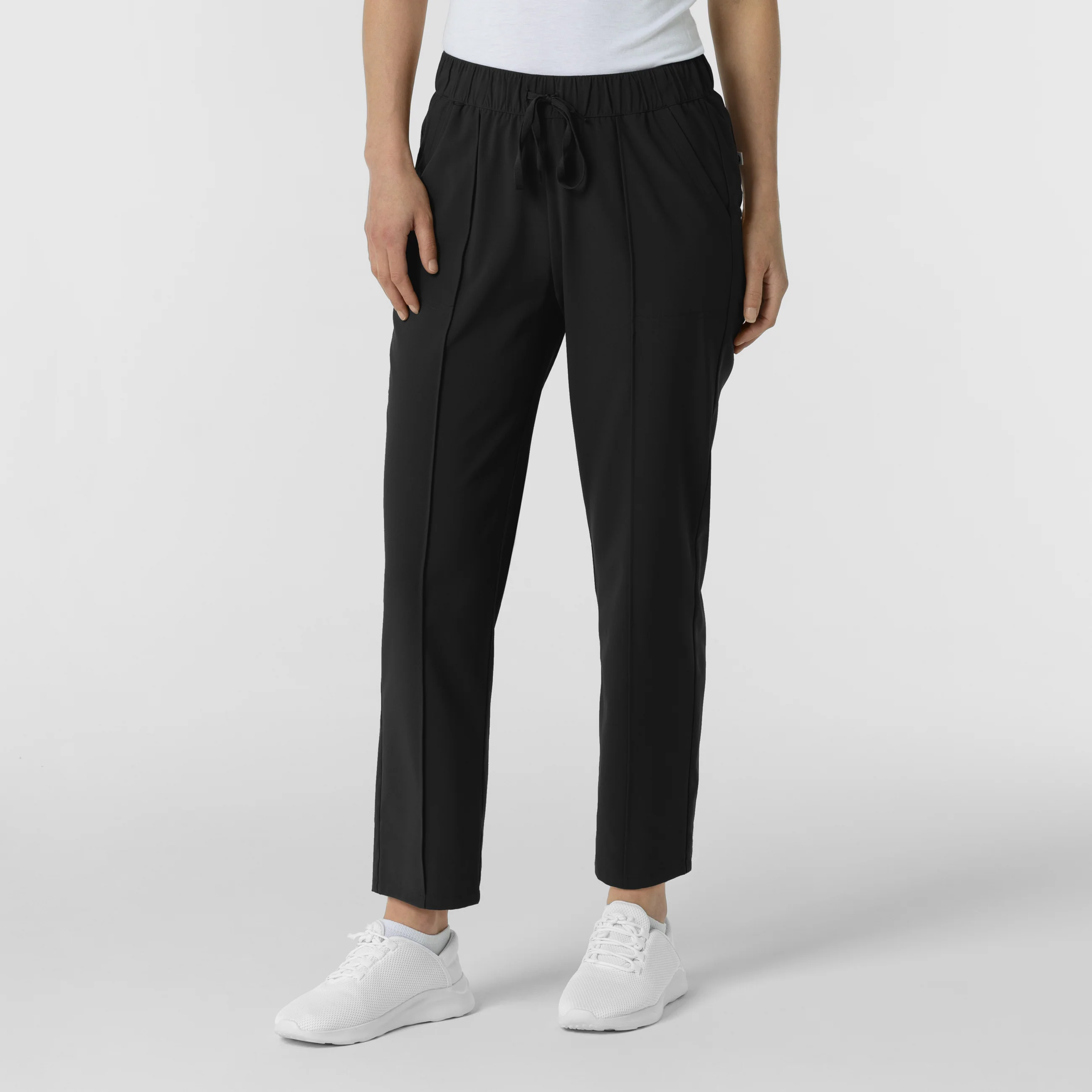 RENEW Edit Women's Tapered Ankle Scrub Trouser - Black - Image 3
