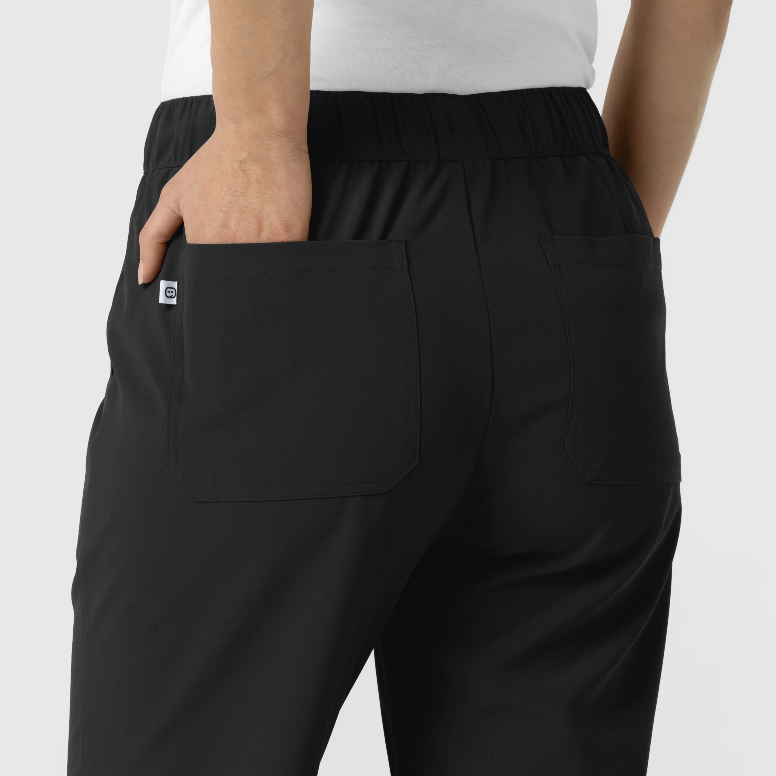 RENEW Edit Women's Tapered Ankle Scrub Trouser - Black - Image 8