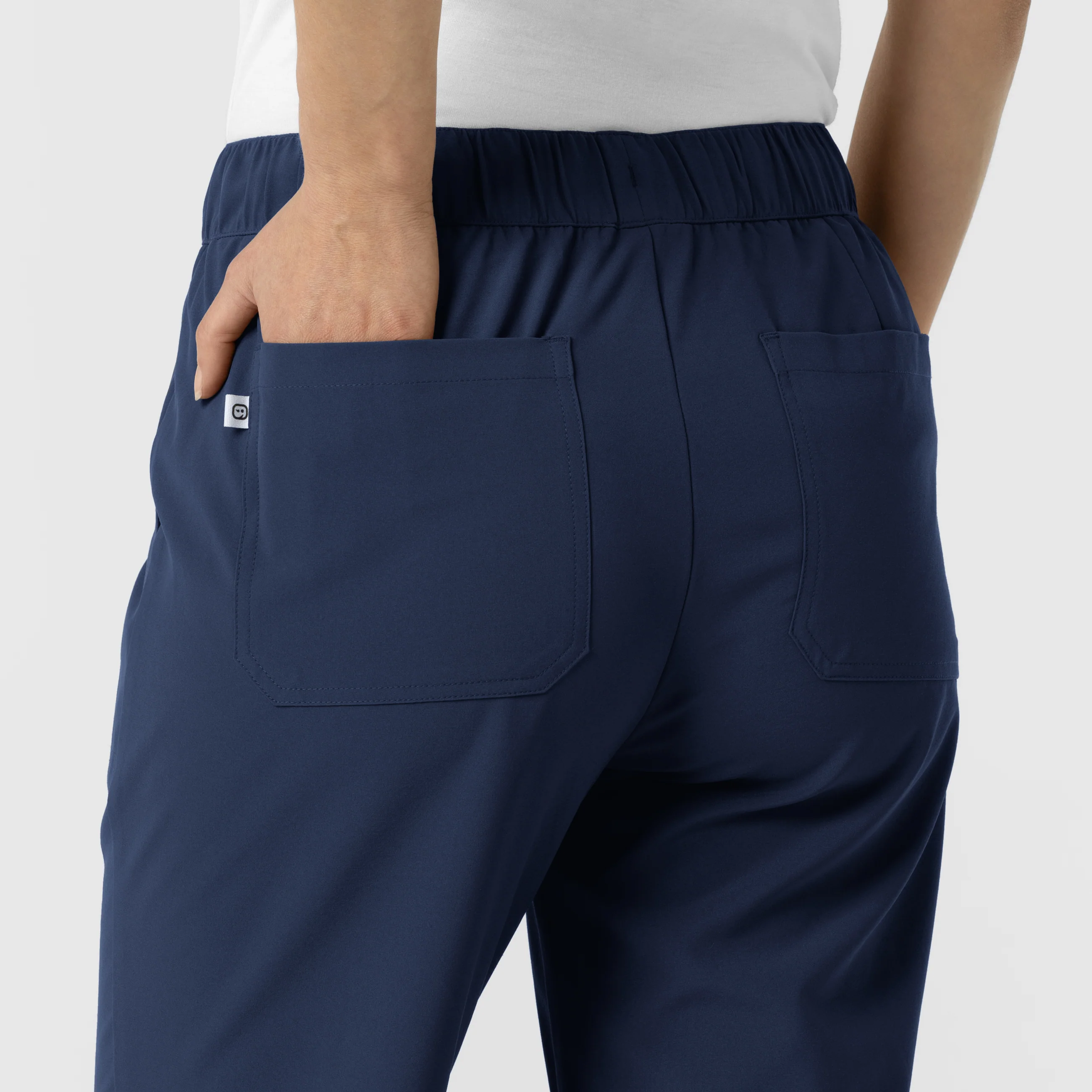 RENEW Edit Women's Tapered Ankle Scrub Trouser - Navy - Image 8