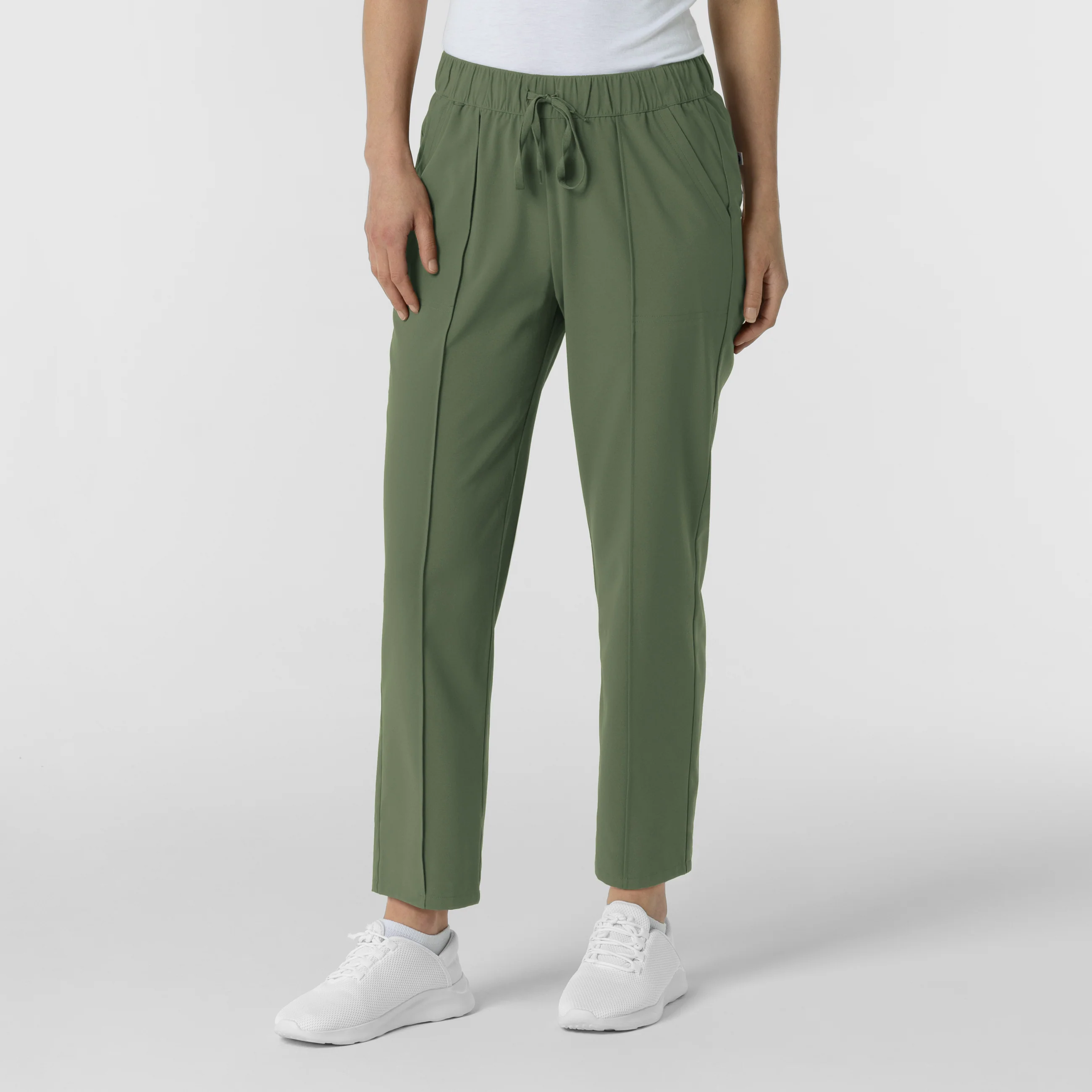 RENEW Edit Women's Tapered Ankle Scrub Trouser - Olive - Image 3