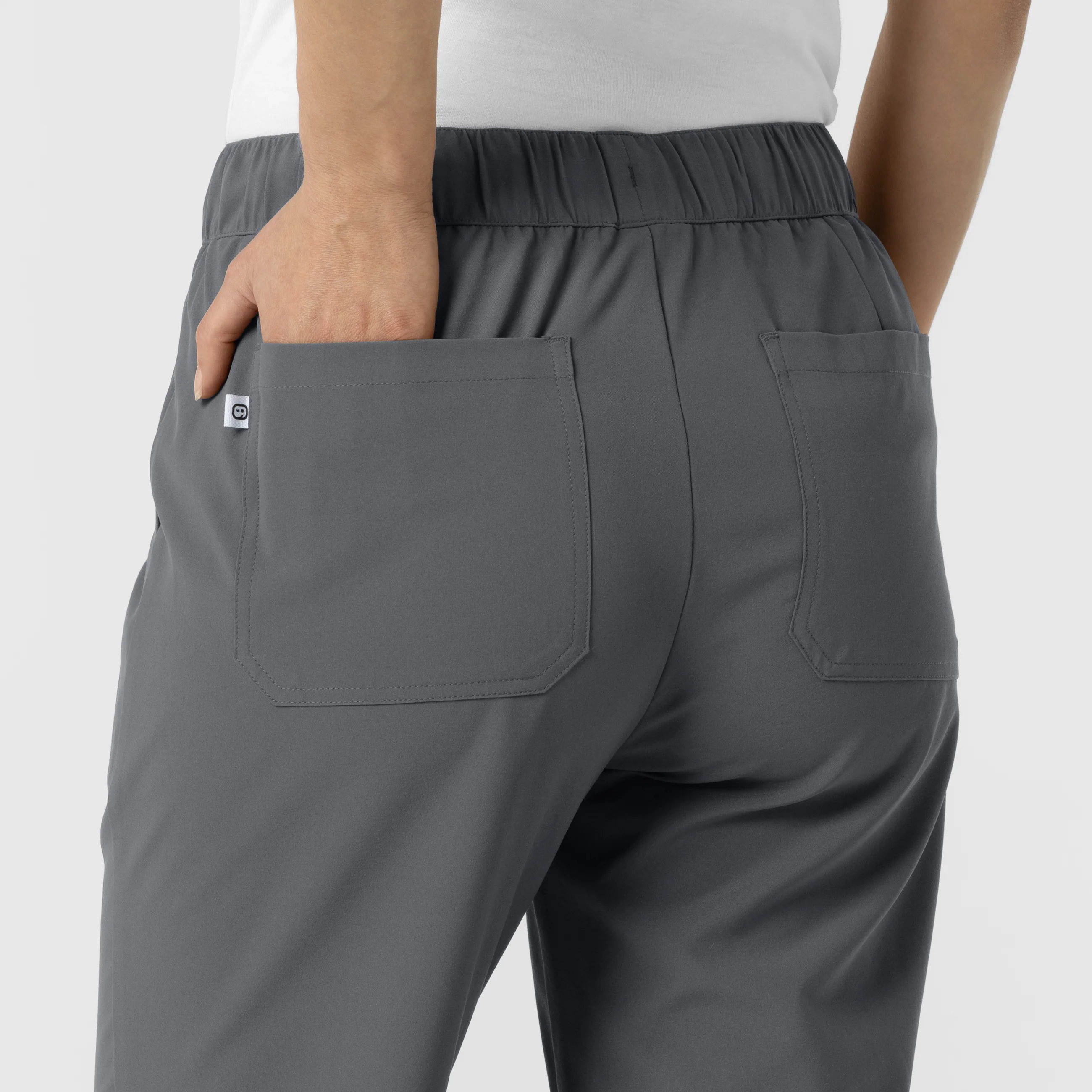 RENEW Edit Women's Tapered Ankle Scrub Trouser - Pewter - Image 8