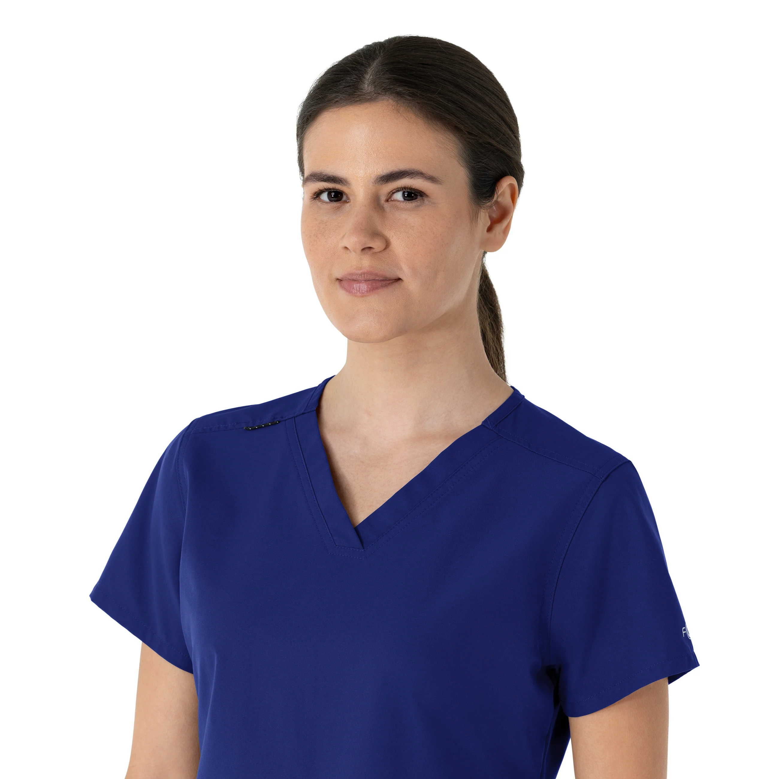 Carhartt Force Essentials Women's V-Neck Scrub Top - Galaxy Blue - Image 8