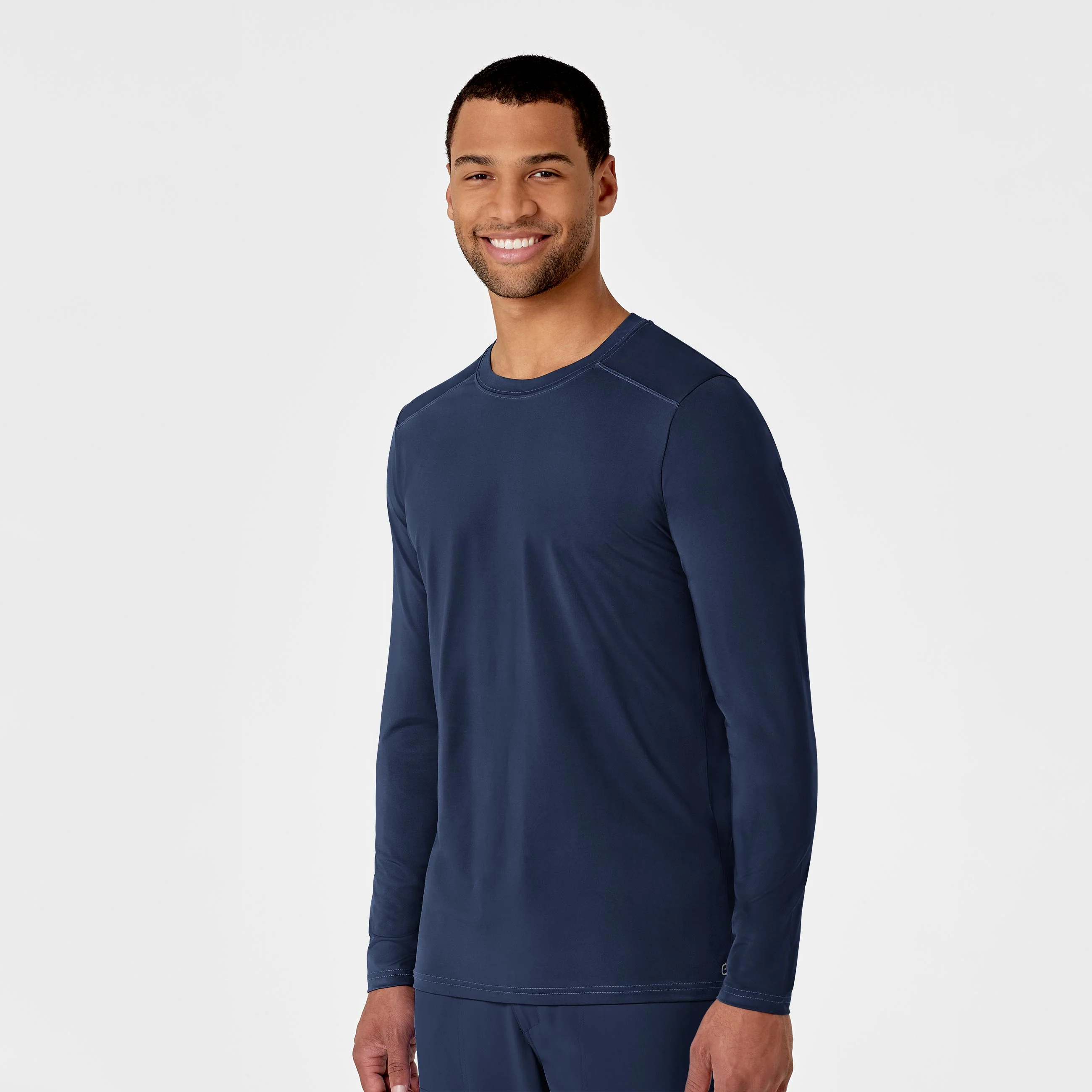 Men's Performance Long Sleeve Tee - Navy - Image 4