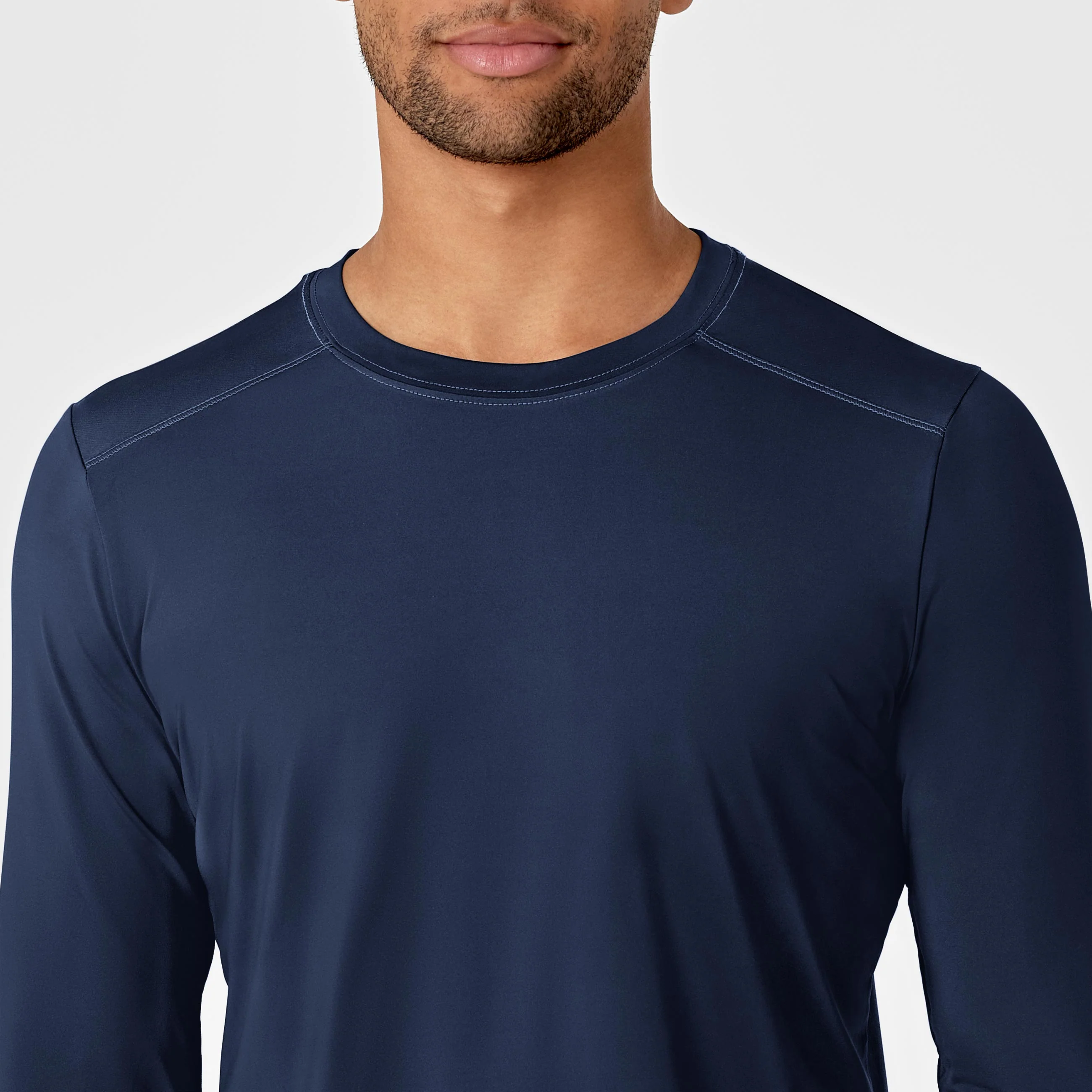Men's Performance Long Sleeve Tee - Navy - Image 5