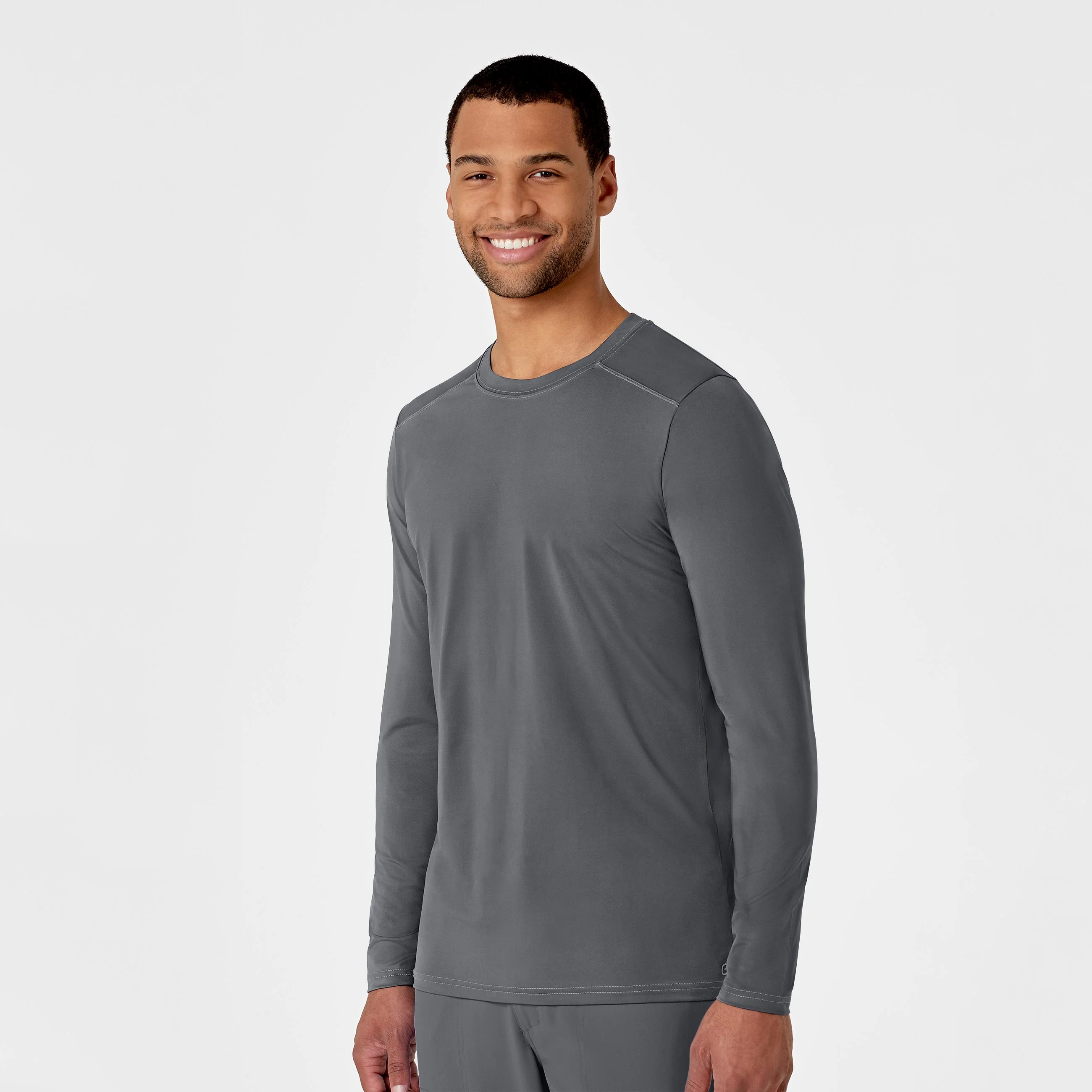 Men's Performance Long Sleeve Tee - Pewter - Image 4