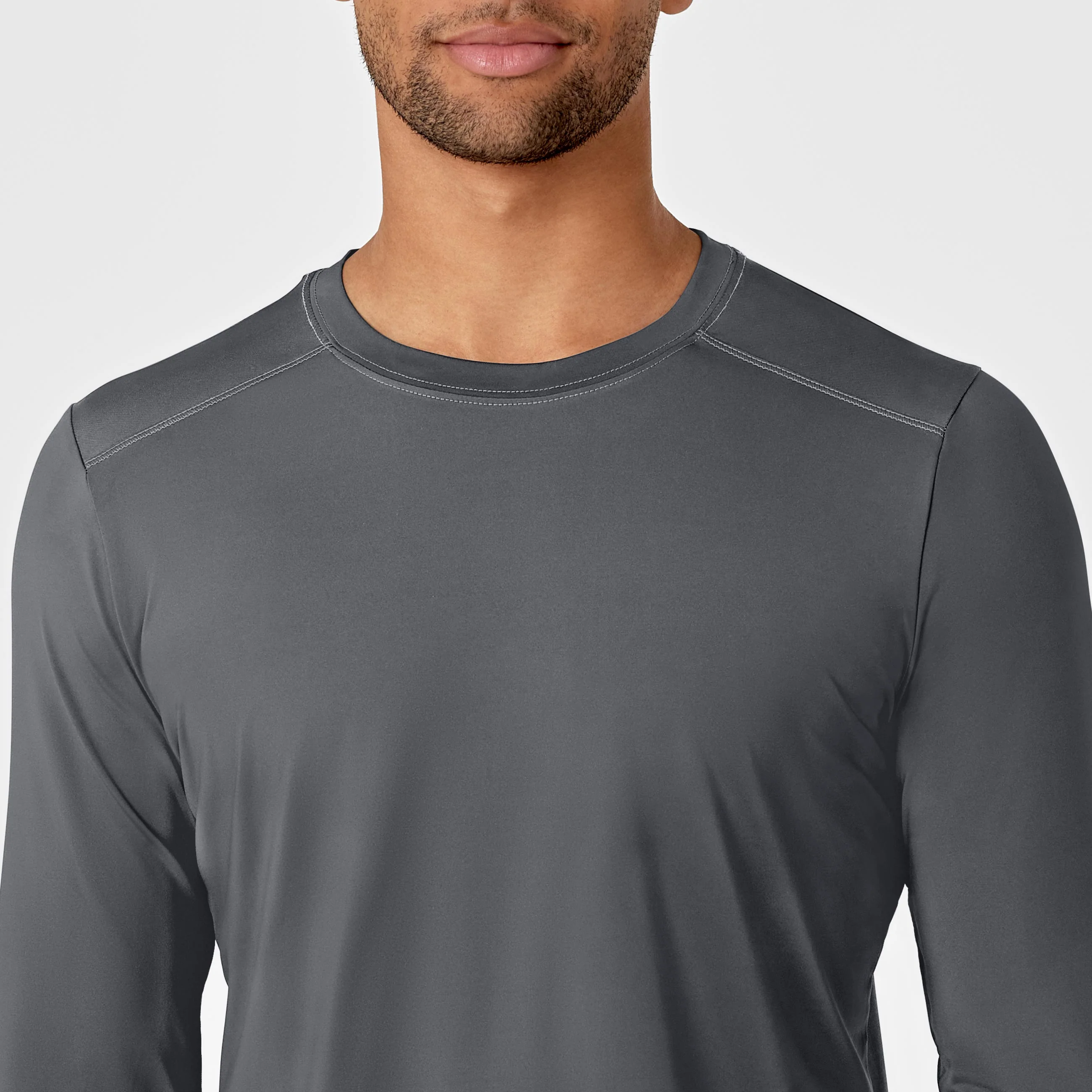 Men's Performance Long Sleeve Tee - Pewter - Image 5