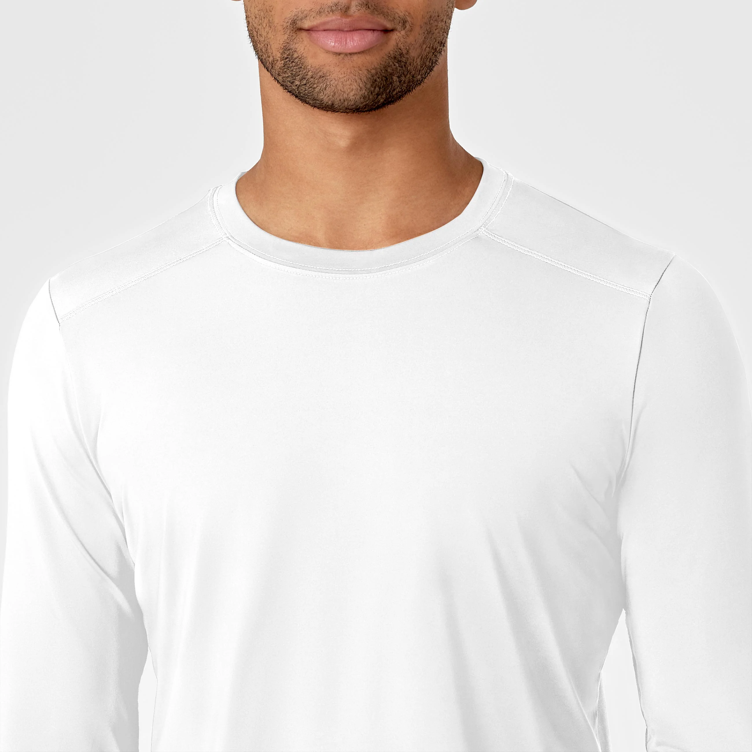 Men's Performance Long Sleeve Tee - White - Image 5