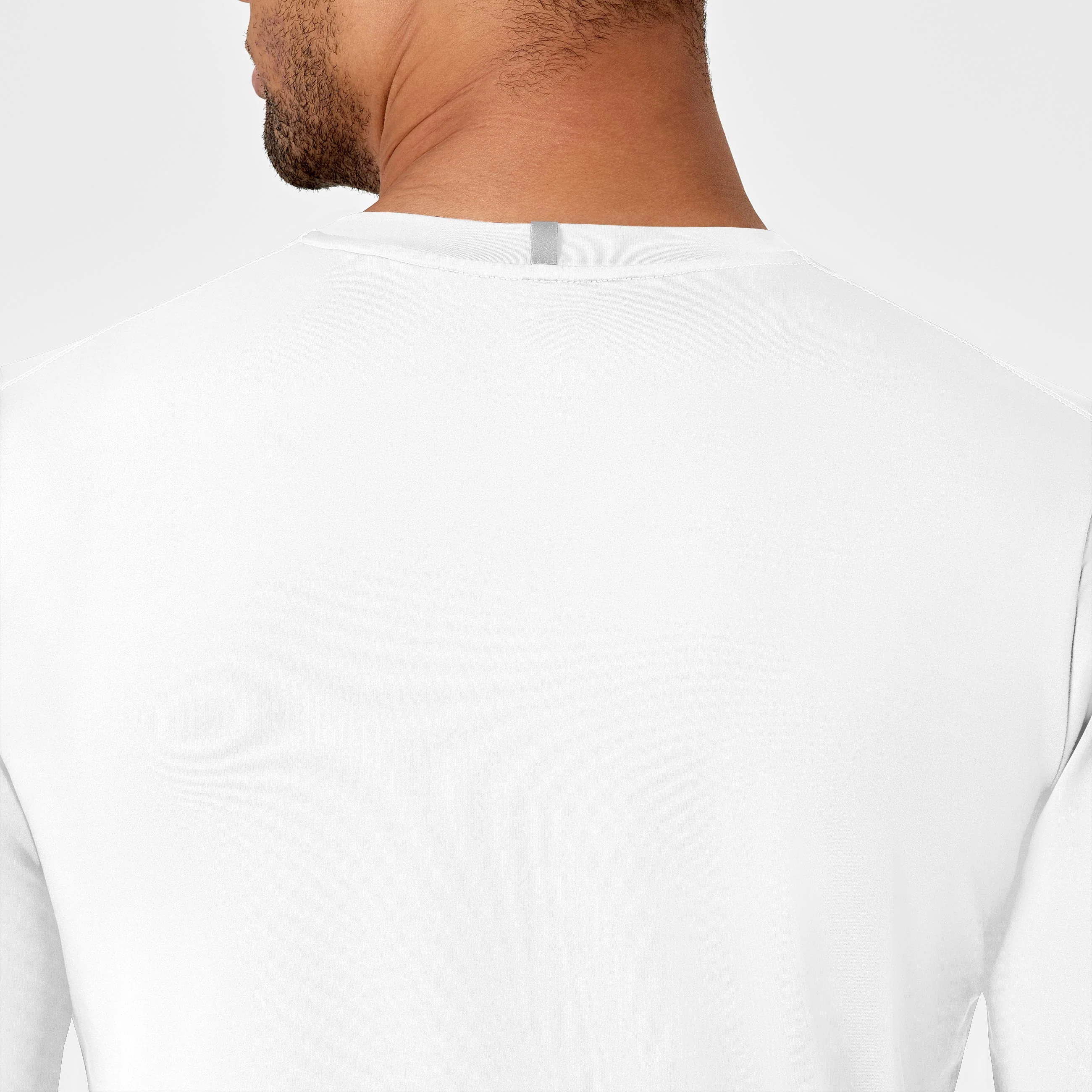 Men's Performance Long Sleeve Tee - White - Image 7