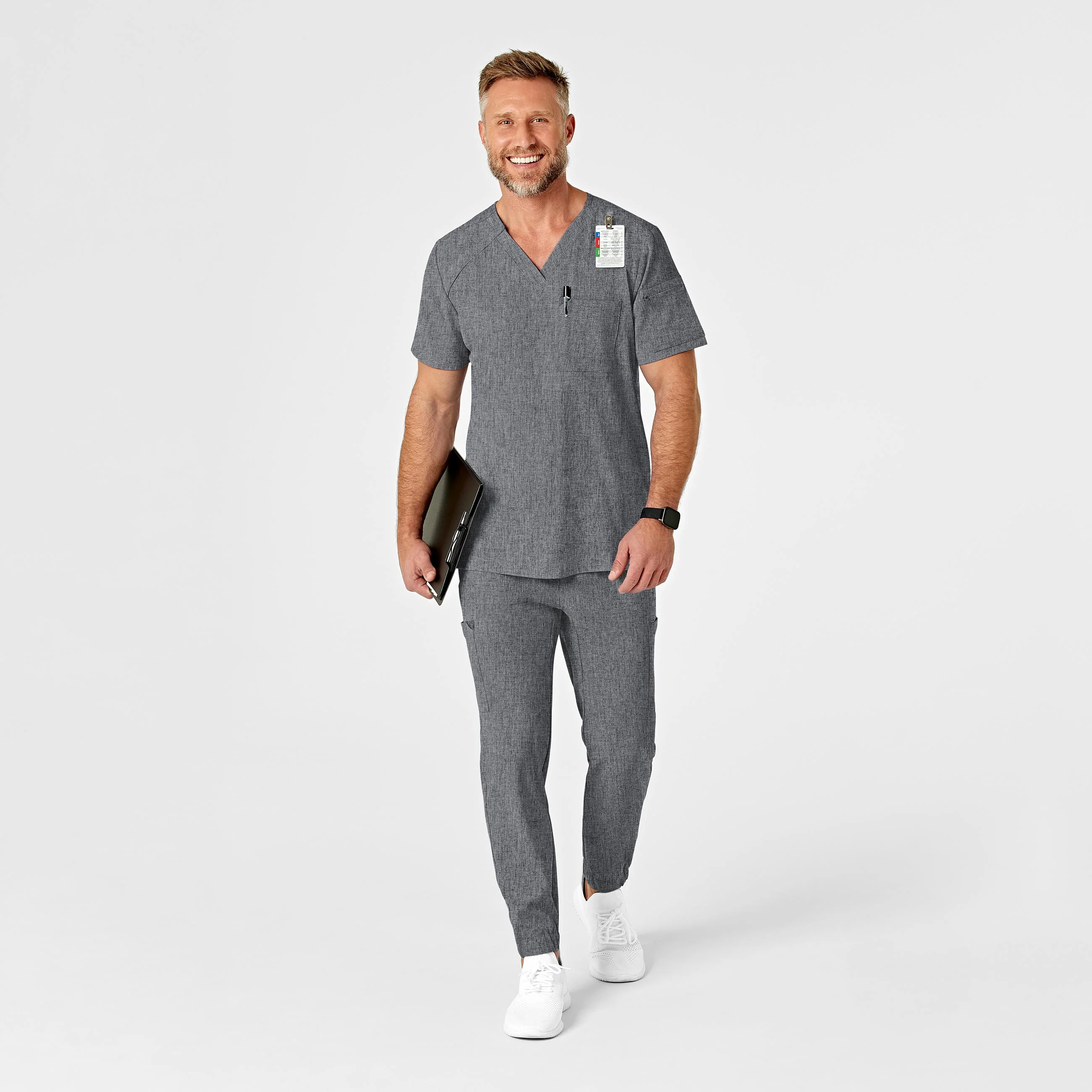 RENEW Men's Jogger Scrub Pant - Grey Heather - Image 3