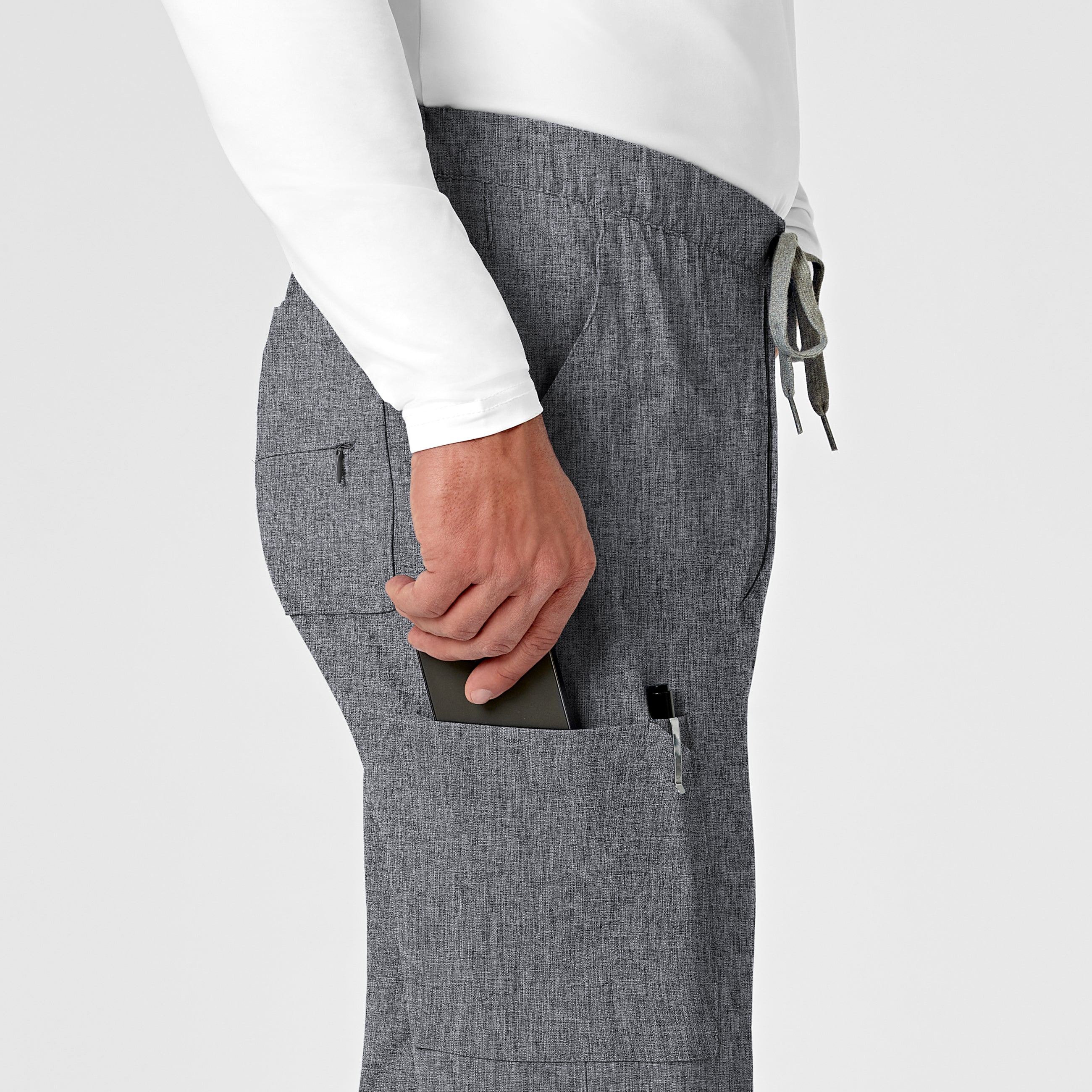 RENEW Men's Jogger Scrub Pant - Grey Heather - Image 6