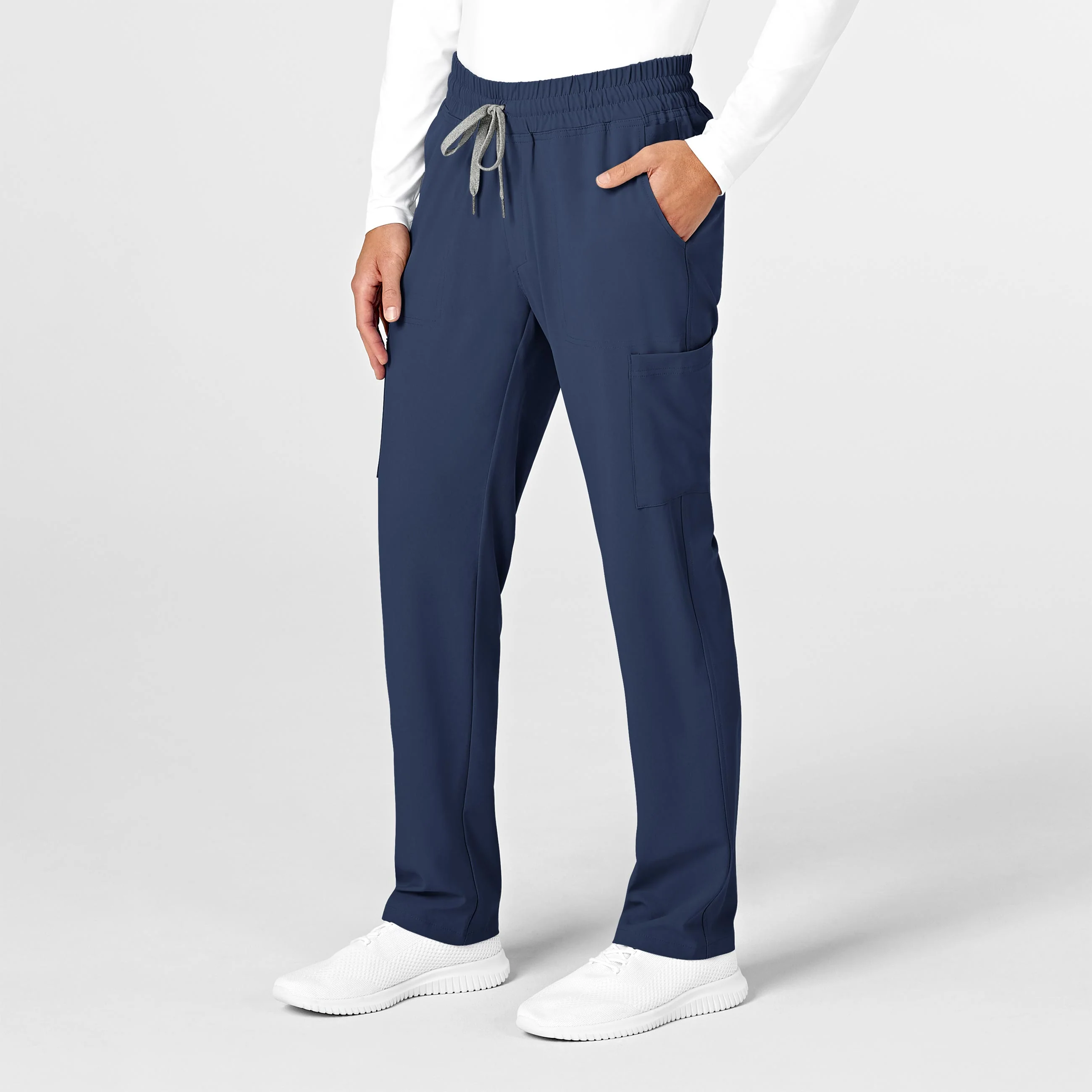 RENEW Mens Straight Slim Scrub Pant - Navy - Image 4