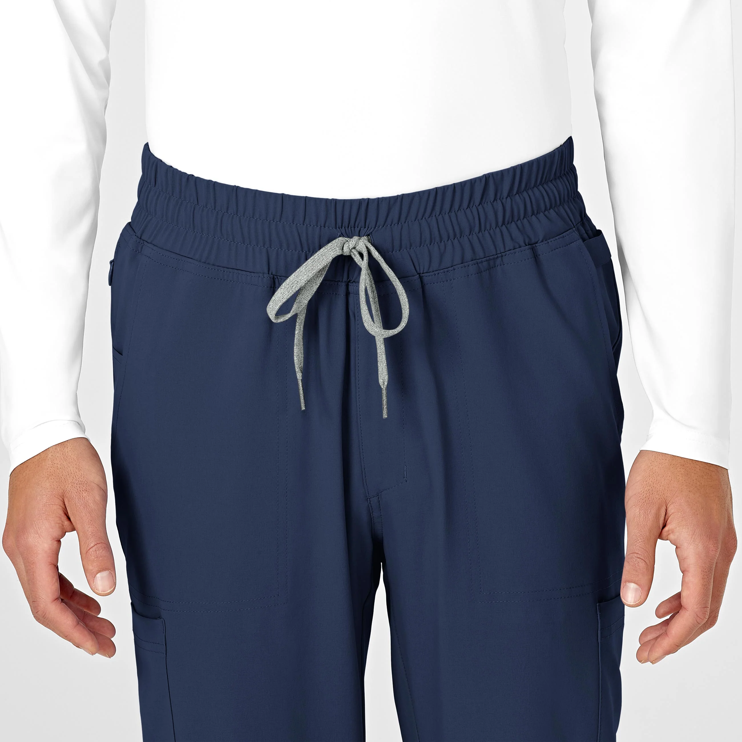 RENEW Mens Straight Slim Scrub Pant - Navy - Image 5