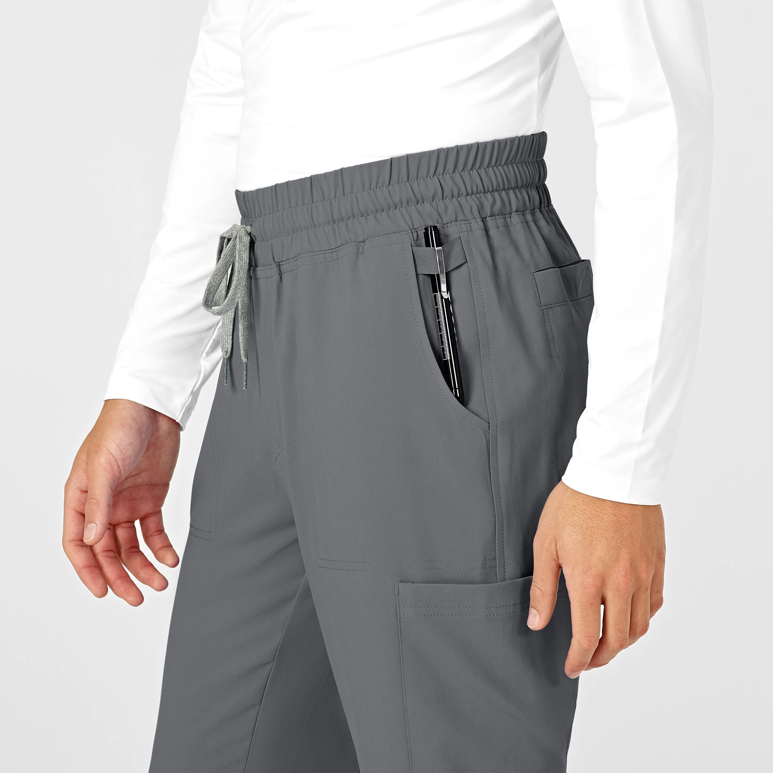 RENEW Mens Straight Slim Scrub Pant - Pewter - Image 6