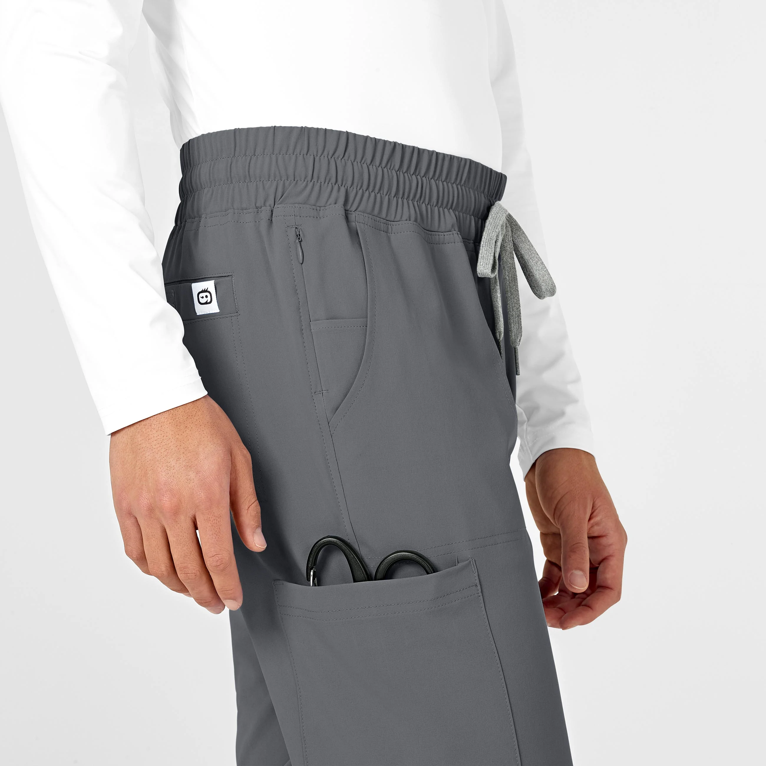 RENEW Mens Straight Slim Scrub Pant - Pewter - Image 8