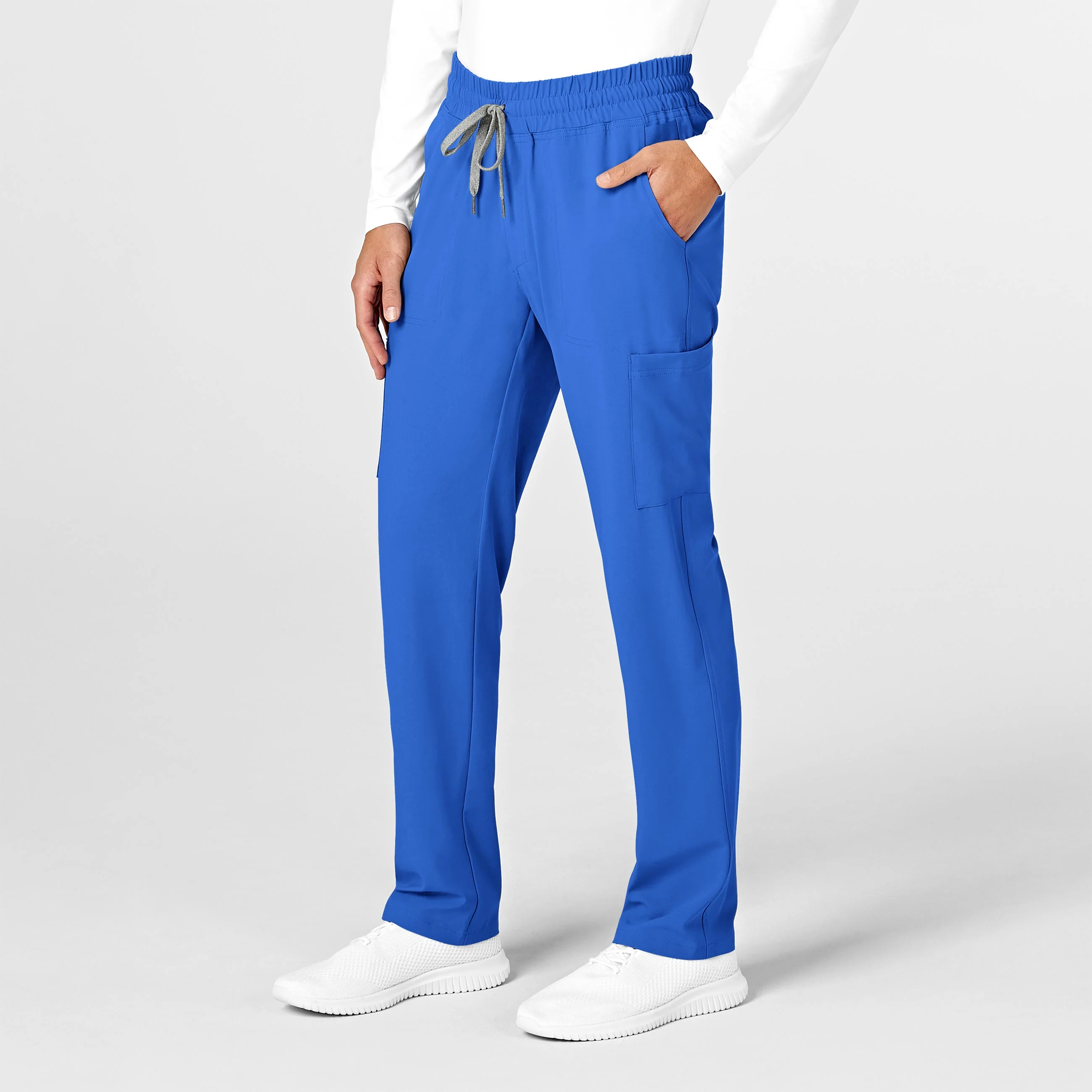 RENEW Mens Straight Slim Scrub Pant - Royal - Image 4