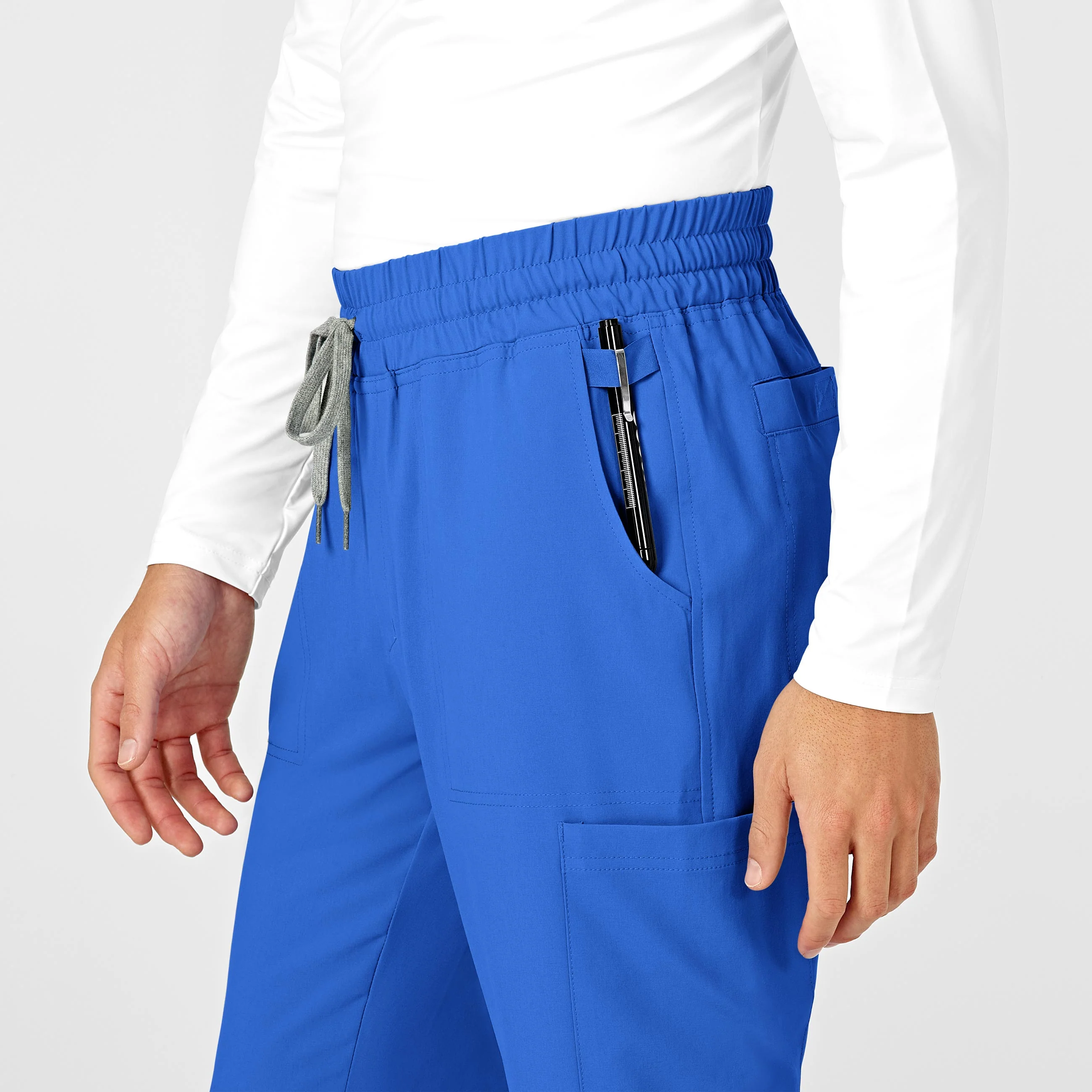 RENEW Mens Straight Slim Scrub Pant - Royal - Image 6