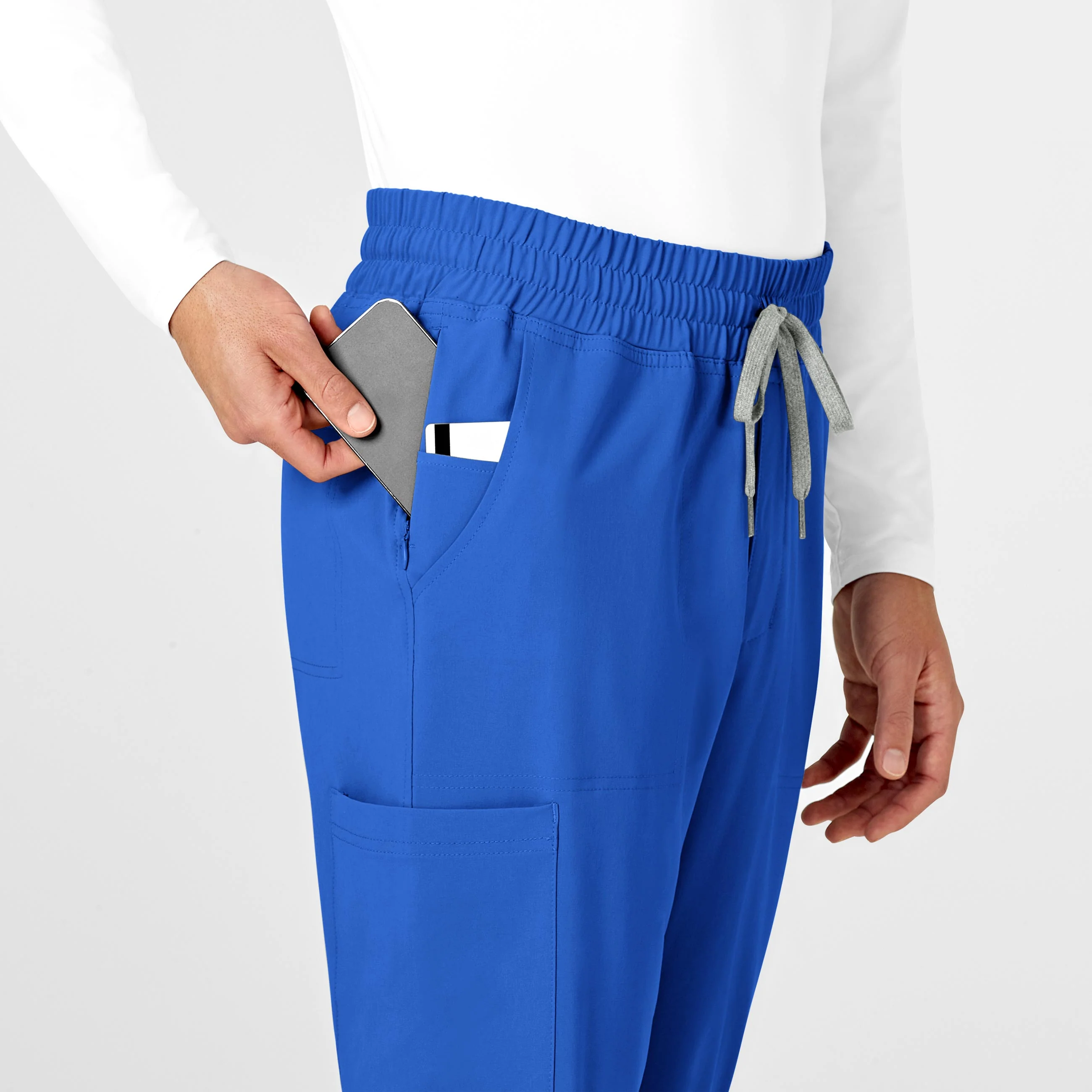 RENEW Mens Straight Slim Scrub Pant - Royal - Image 7