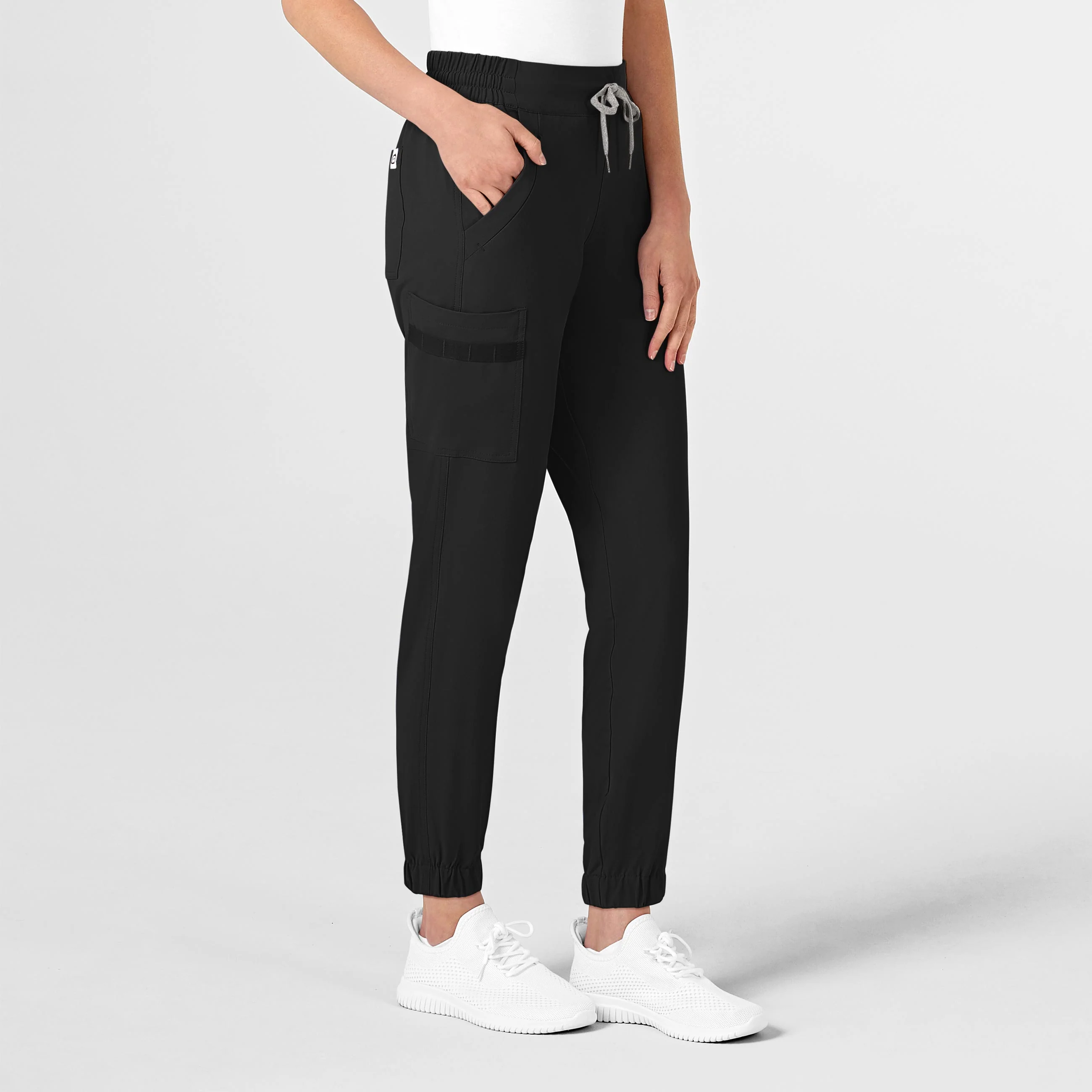 RENEW Women's Jogger Scrub Pant - Black - Image 3