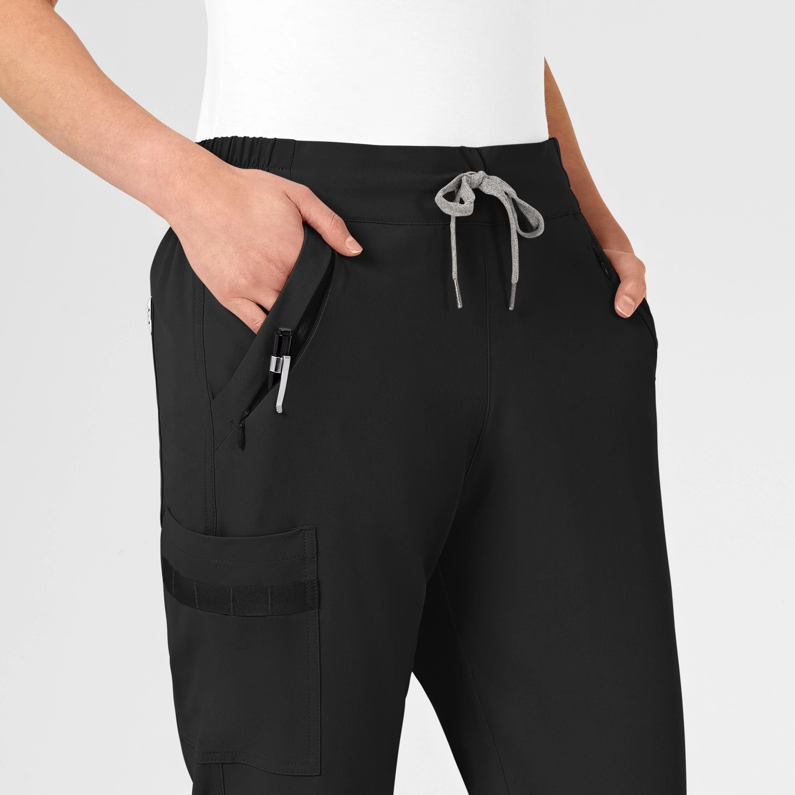 RENEW Women's Jogger Scrub Pant - Black - Image 5