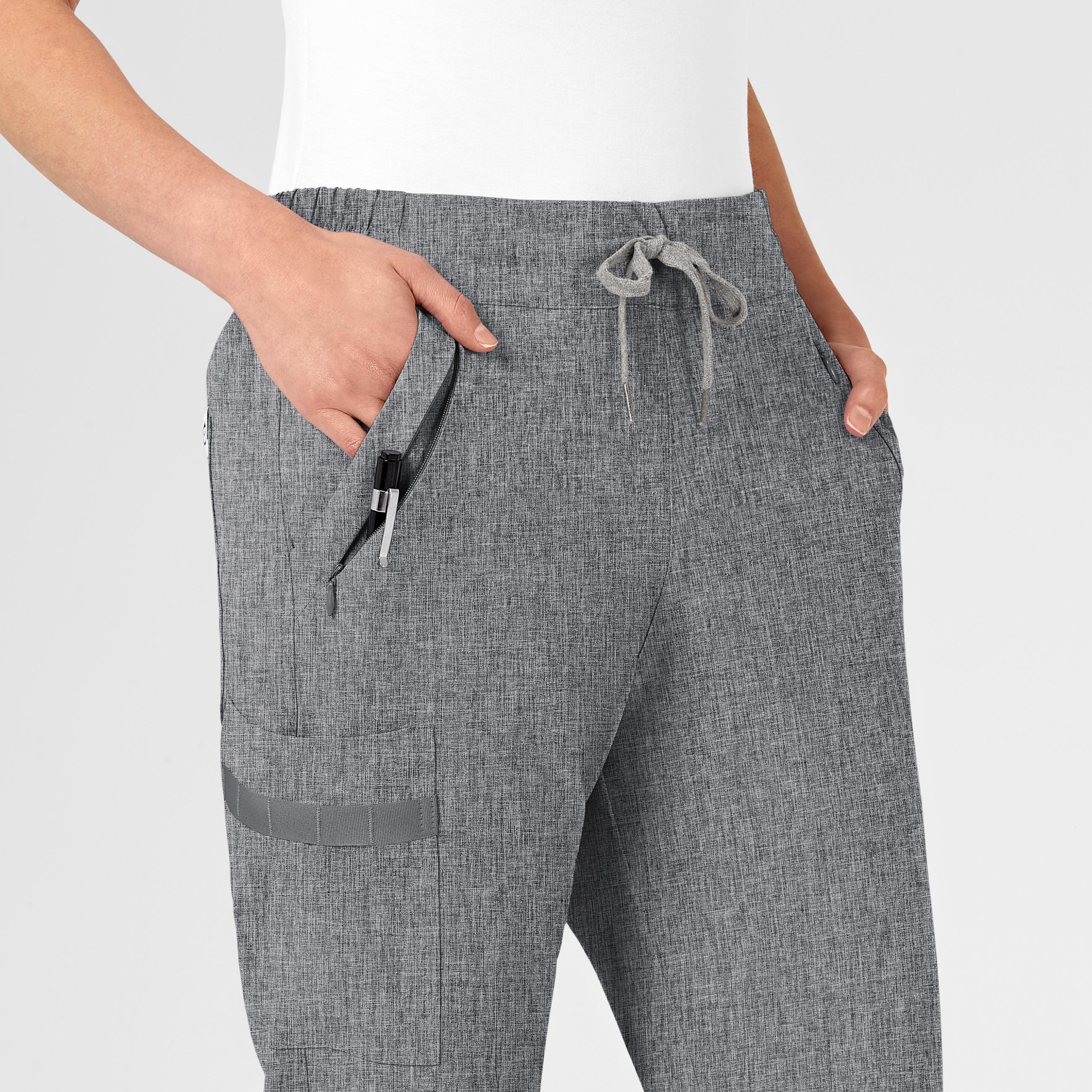 RENEW Women's Jogger Scrub Pant - Grey Heather - Image 5