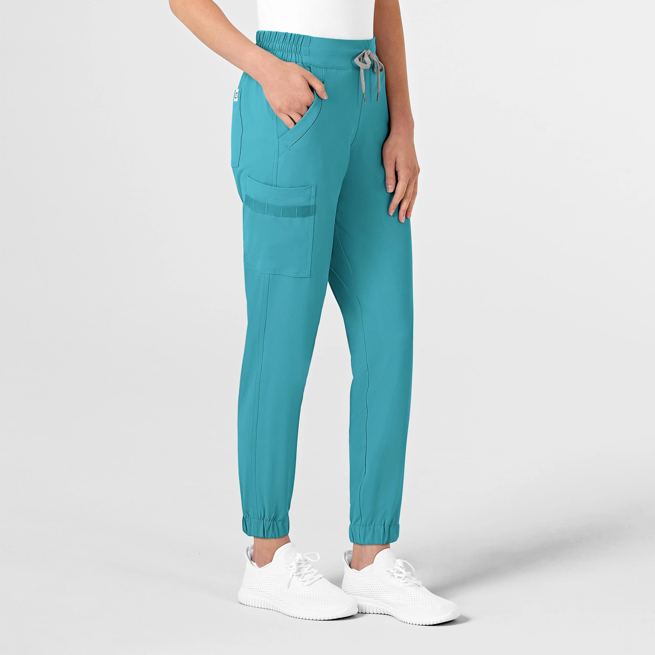 RENEW Women's Jogger Scrub Pant - Teal Blue - Image 3