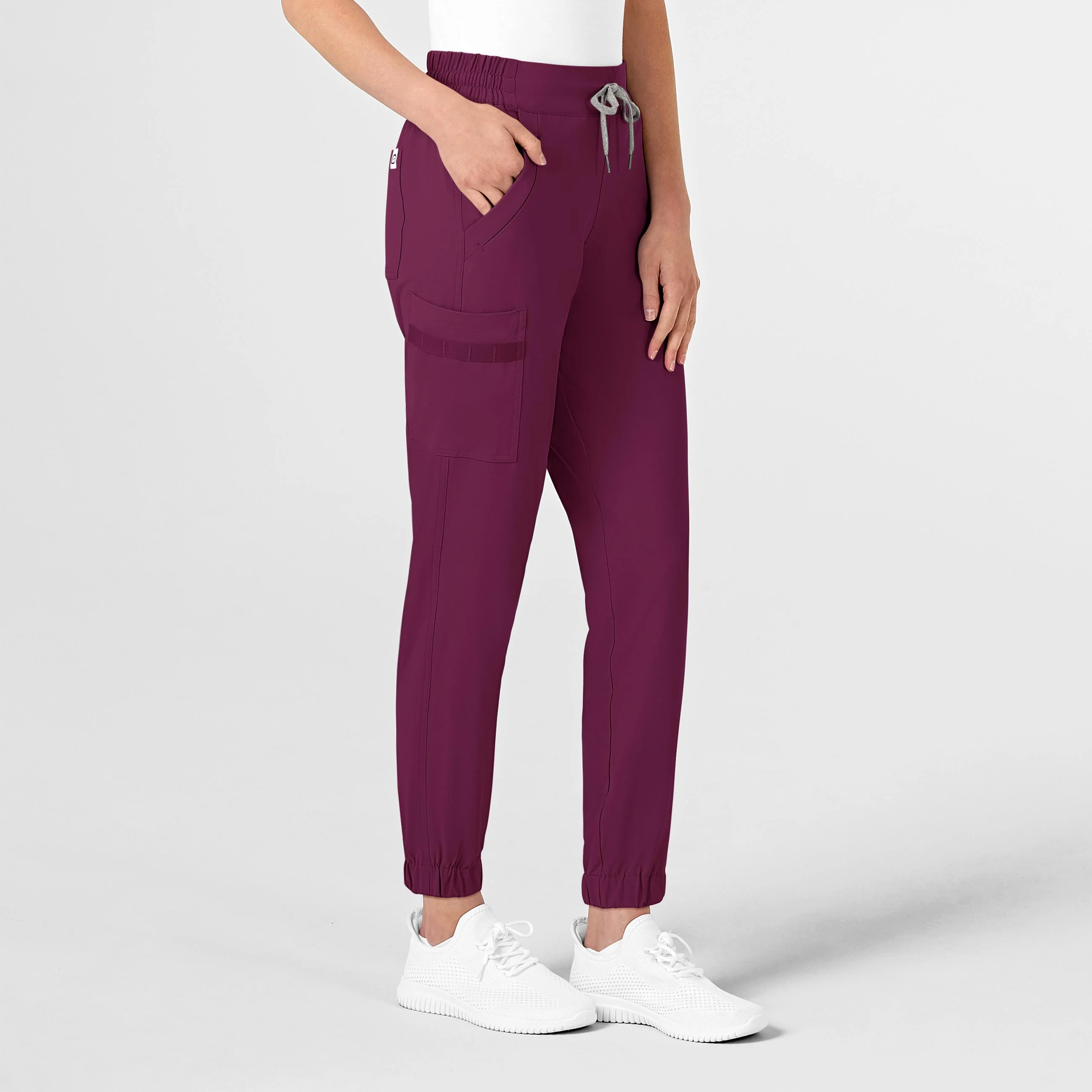 RENEW Women's Jogger Scrub Pant - Wine - Image 3