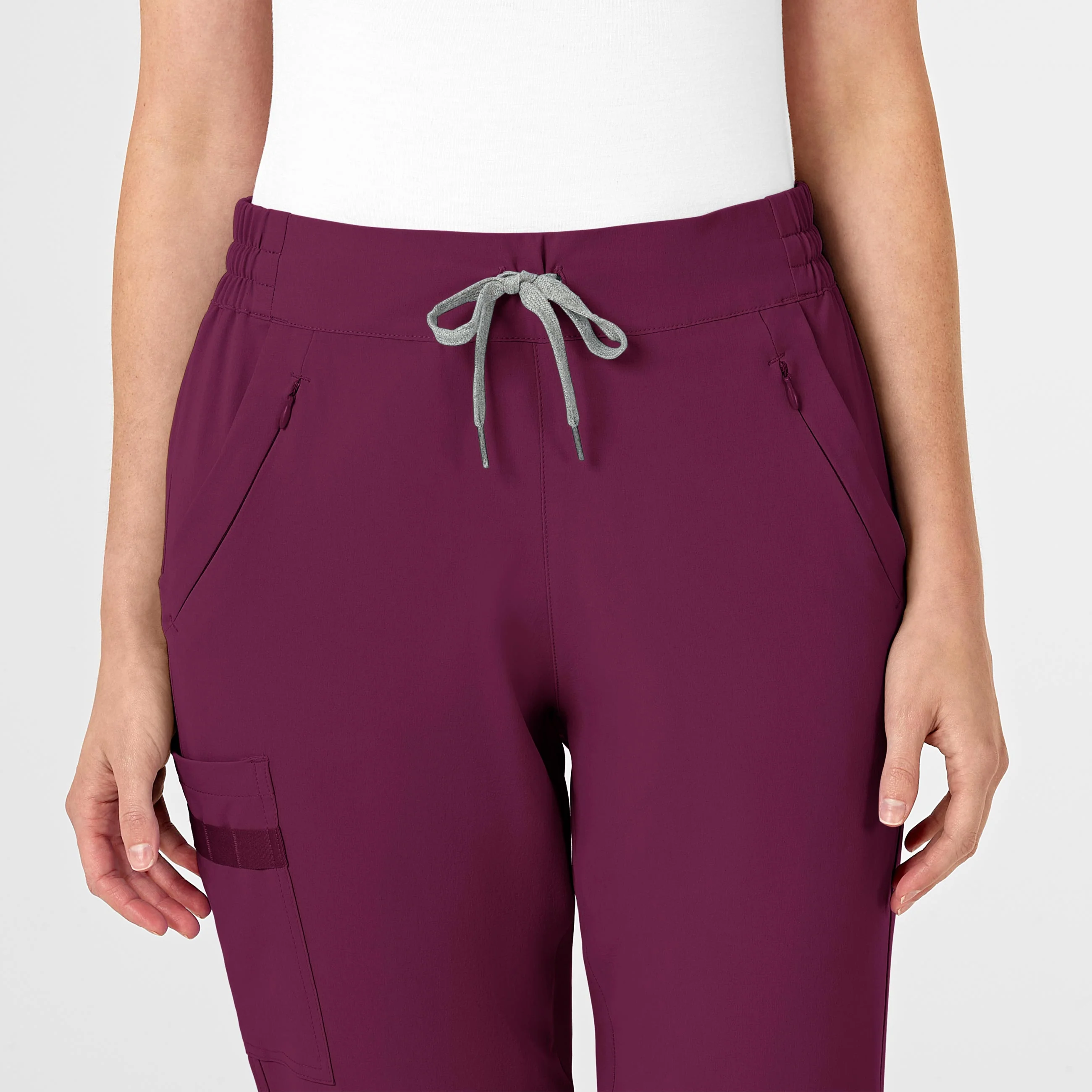 RENEW Women's Jogger Scrub Pant - Wine - Image 4