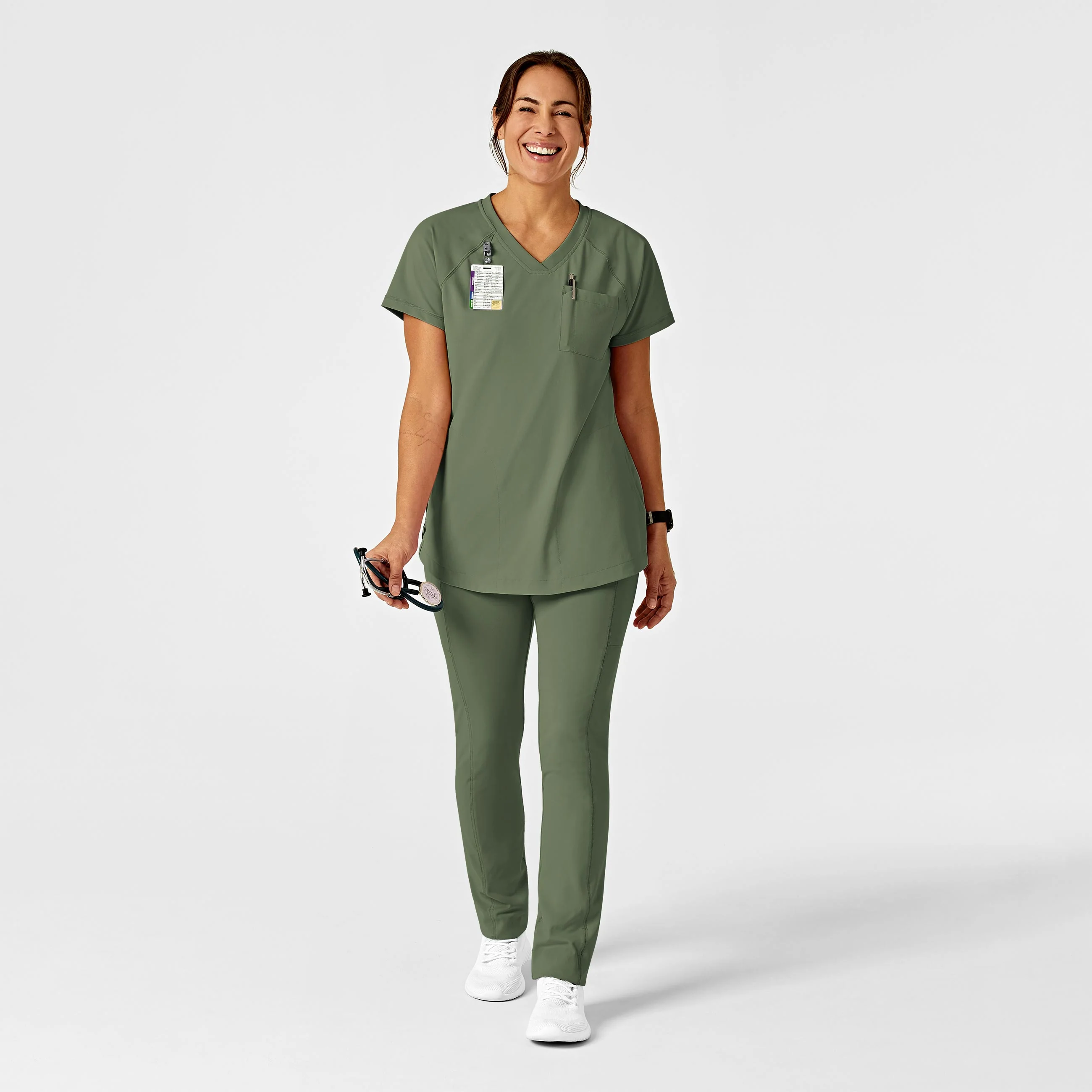 RENEW Women's Straight Leg Yoga Pant - Olive - Image 3