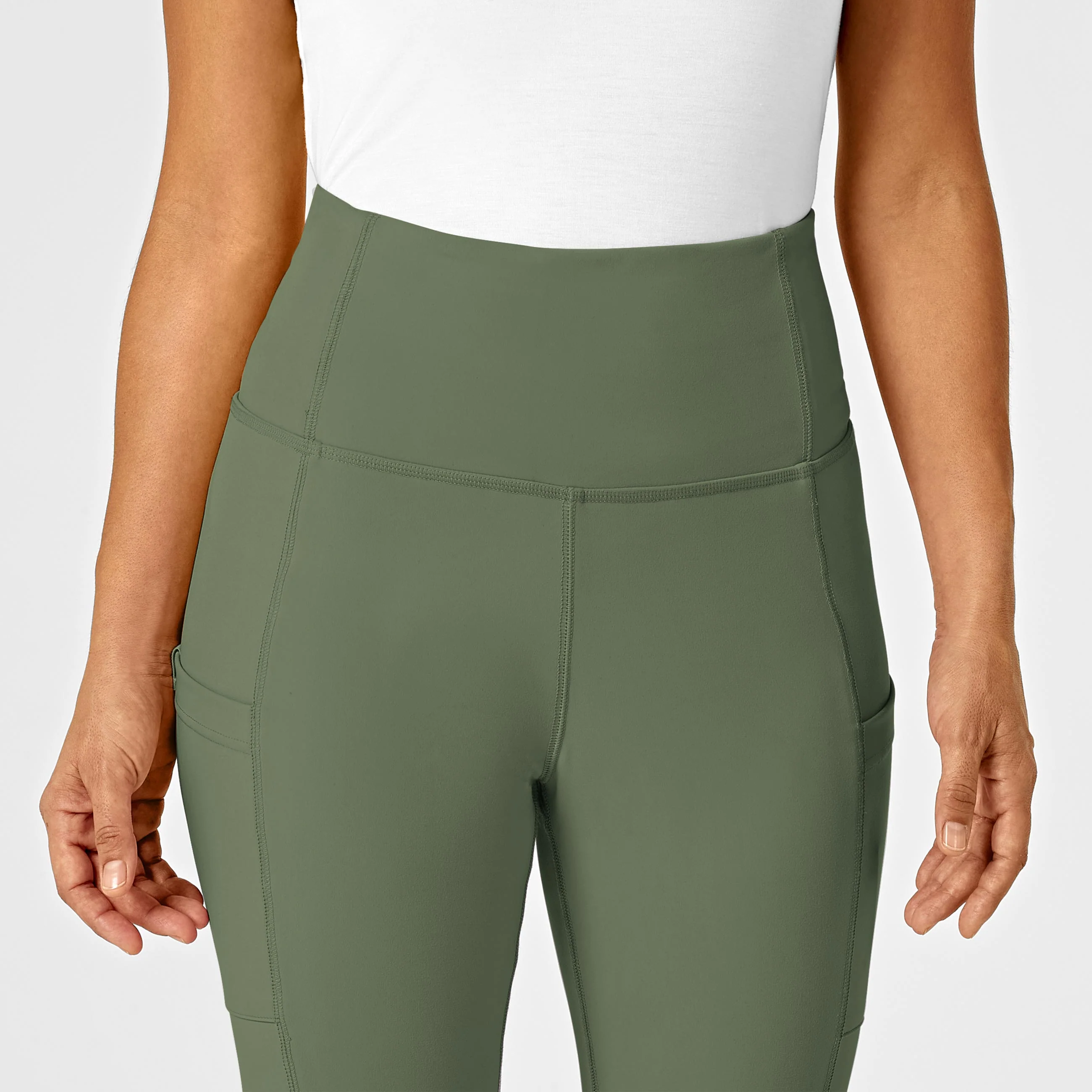 RENEW Women's Straight Leg Yoga Pant - Olive - Image 5