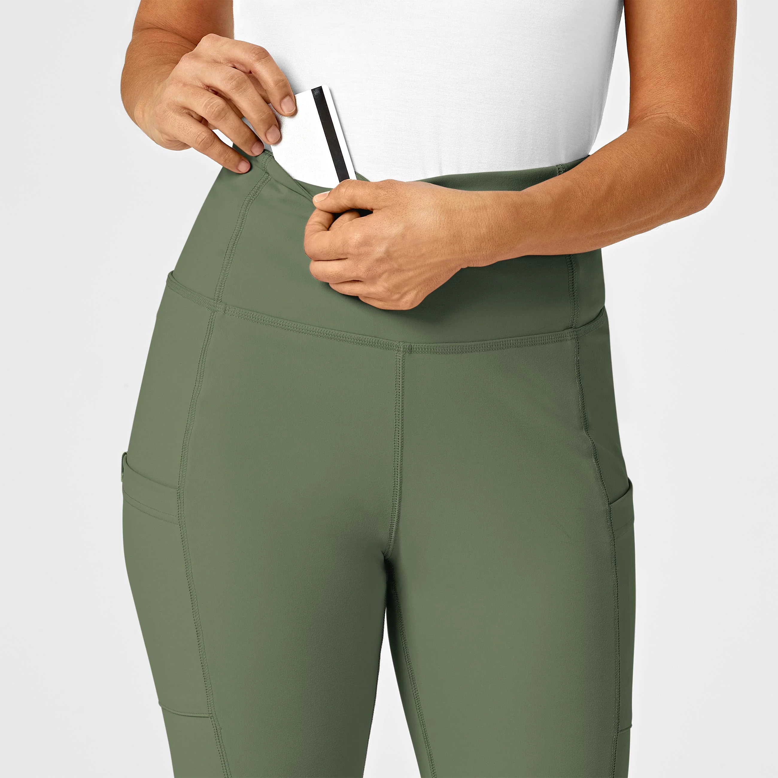 RENEW Women's Straight Leg Yoga Pant - Olive - Image 6