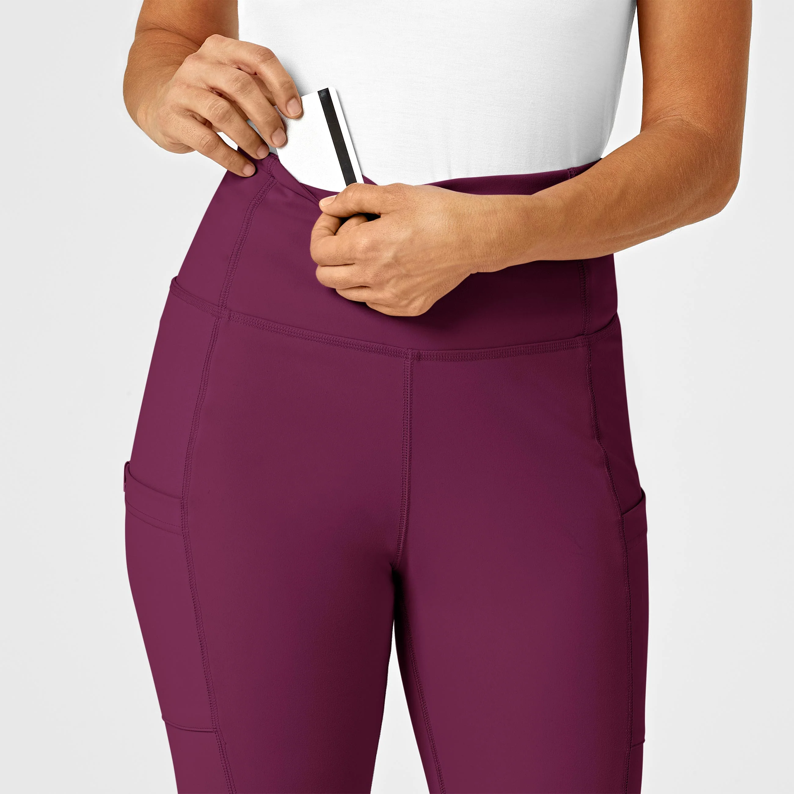 RENEW Women's Straight Leg Yoga Pant - Wine - Image 6