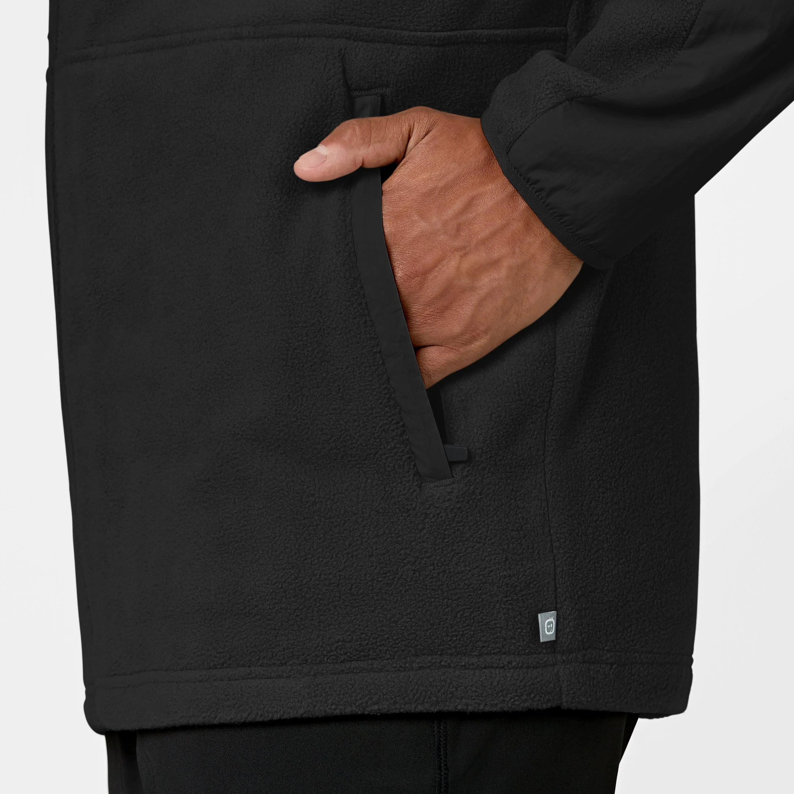 Slate Men's Micro Fleece Zip Jacket - Black - Image 9