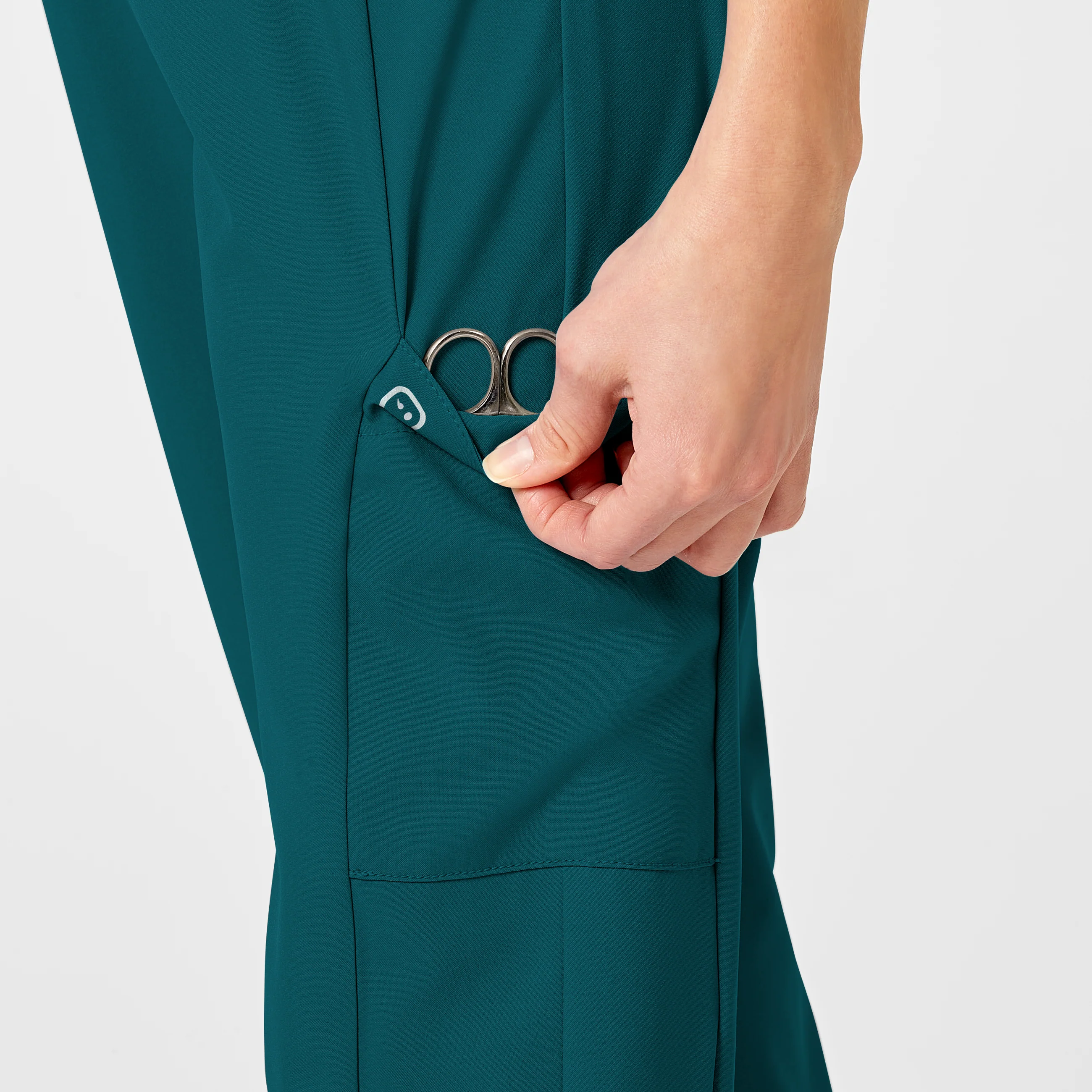 W123 Maternity Jogger Scrub Pant - Caribbean - Image 5