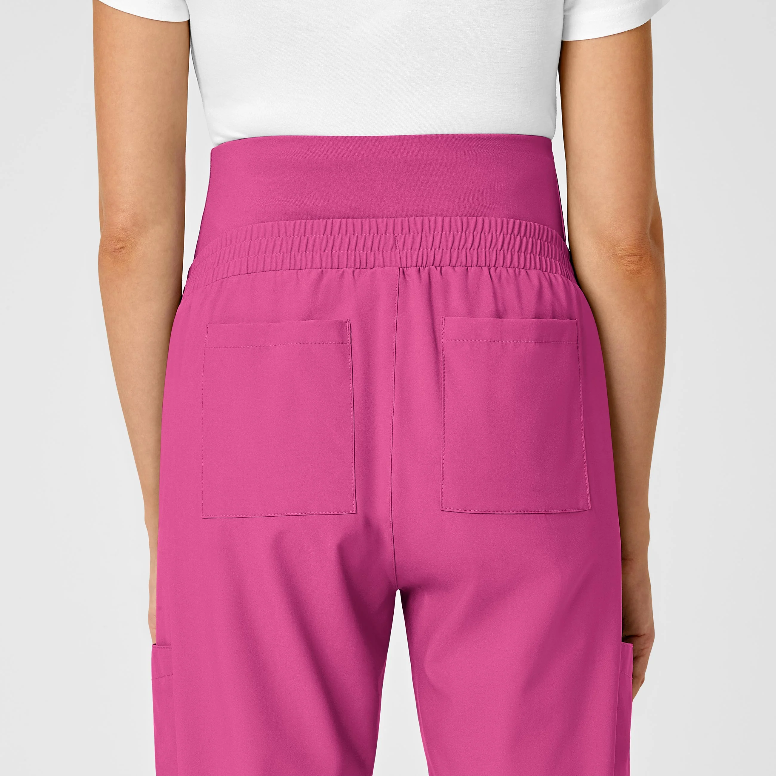 W123 Maternity Jogger Scrub Pant - Hot Pink - Image 8