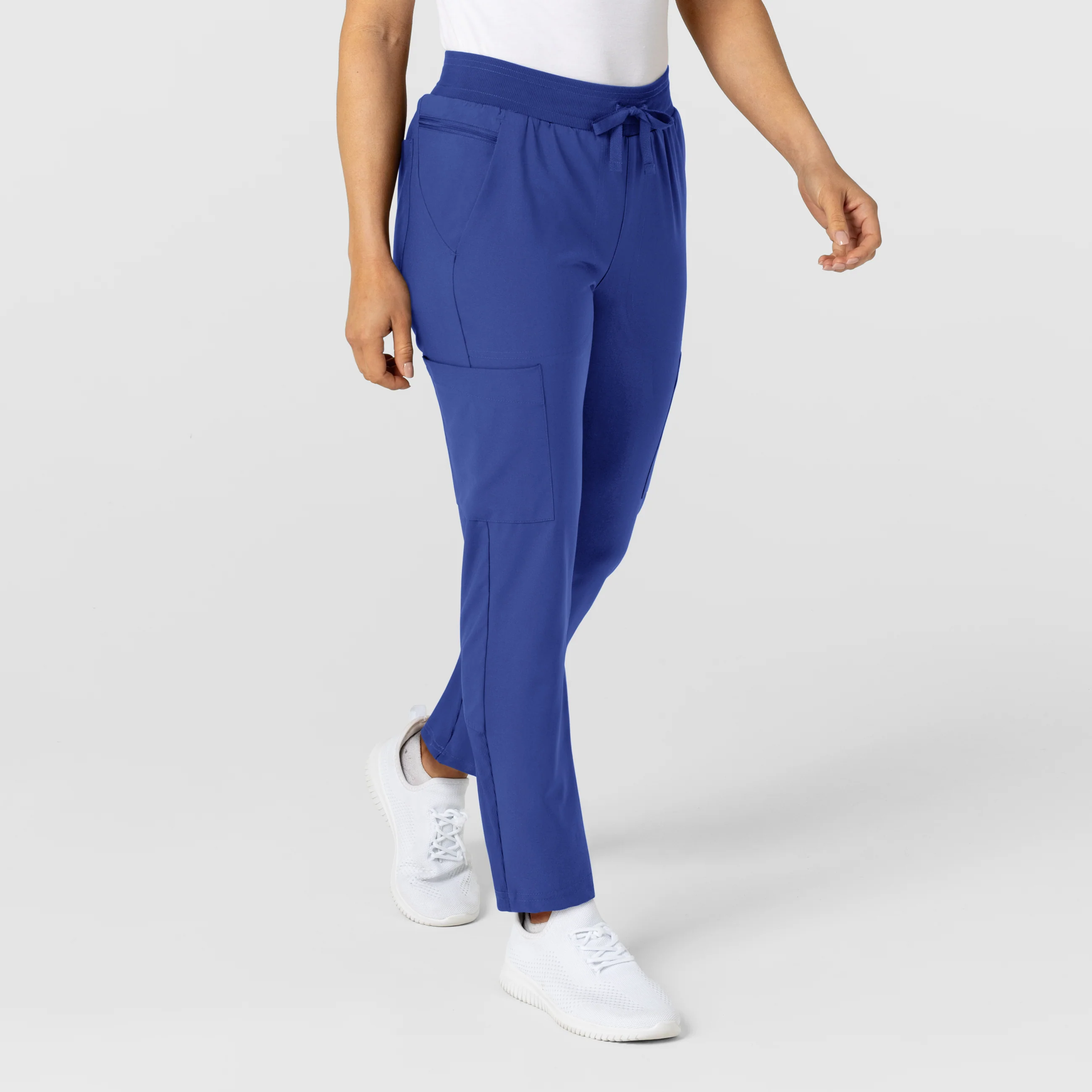 W123 Women's Flex-n-Reach Track Scrub Pant - Galaxy Blue - Image 3