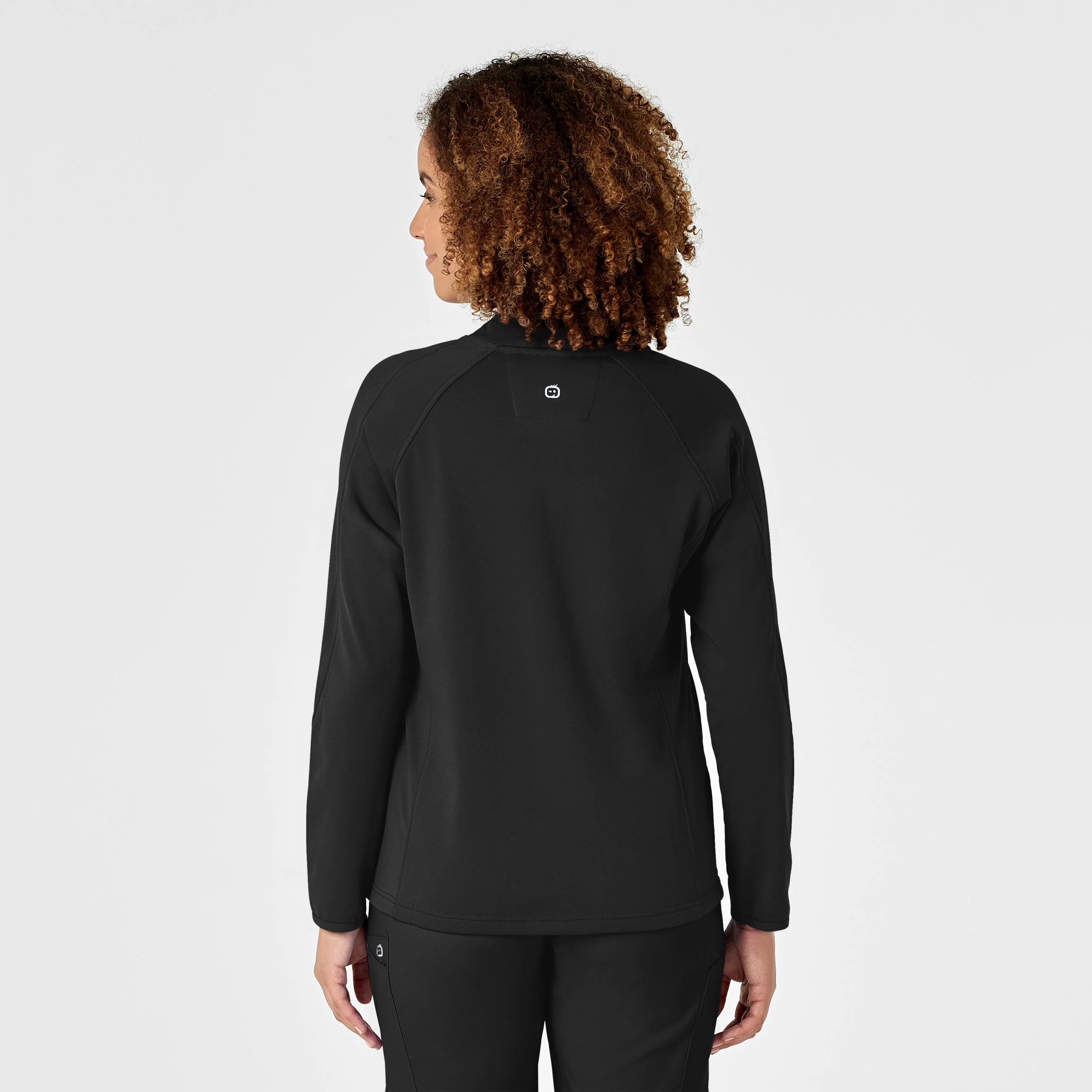 Women's Fleece Full Zip Jacket - Black - Image 3