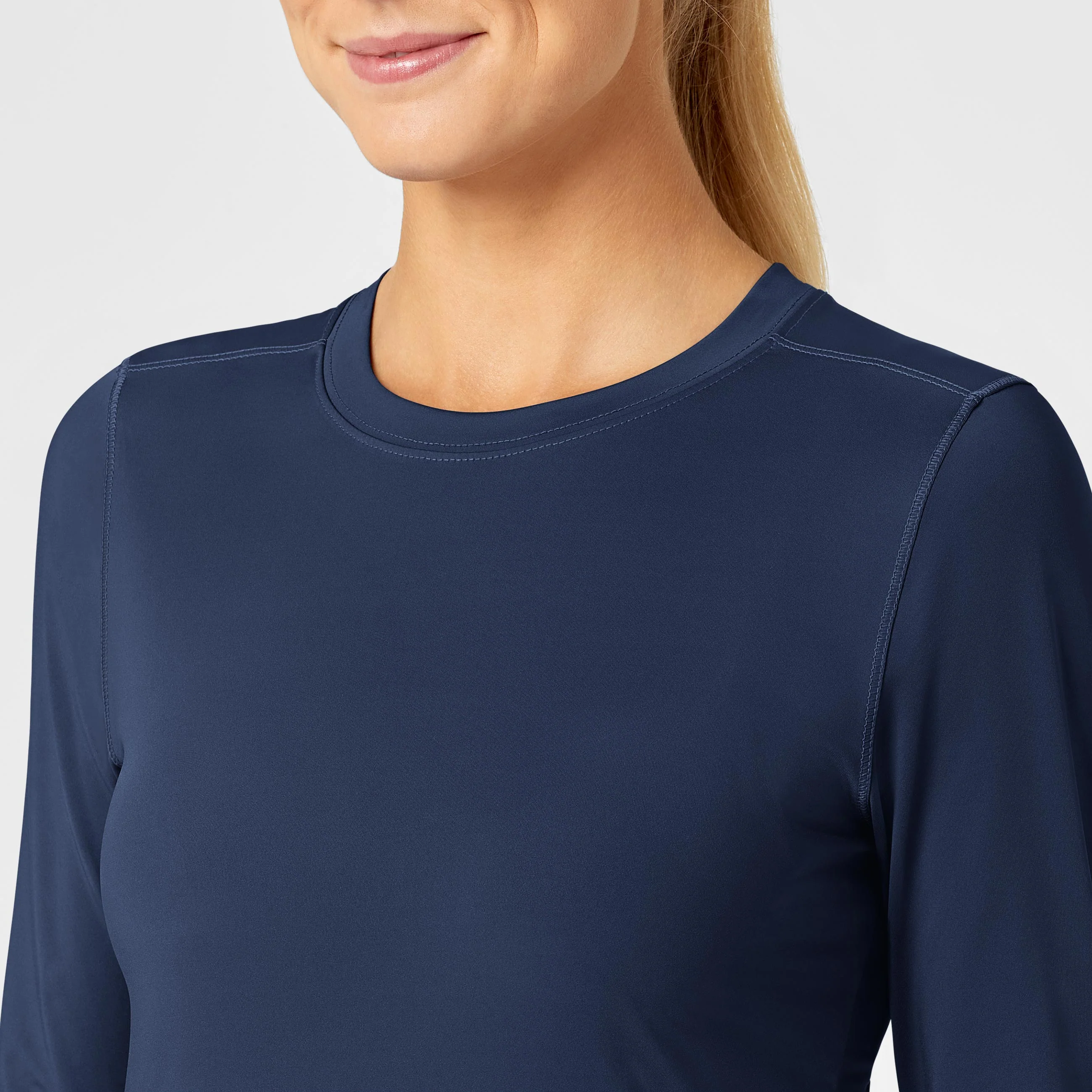 Women's Performance Long Sleeve Tee - Navy - Image 5