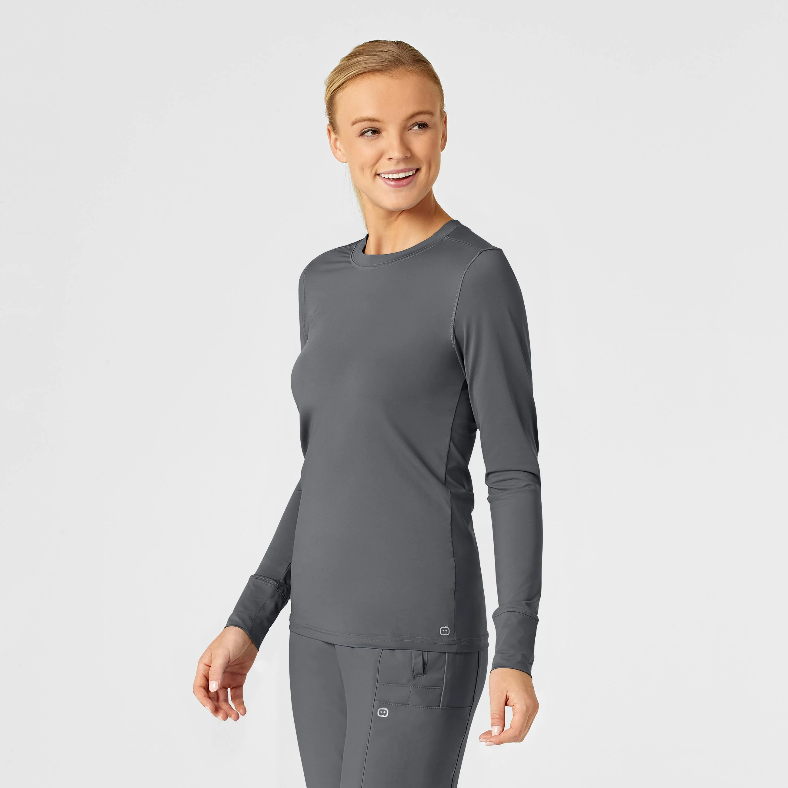 Women's Performance Long Sleeve Tee - Pewter - Image 4