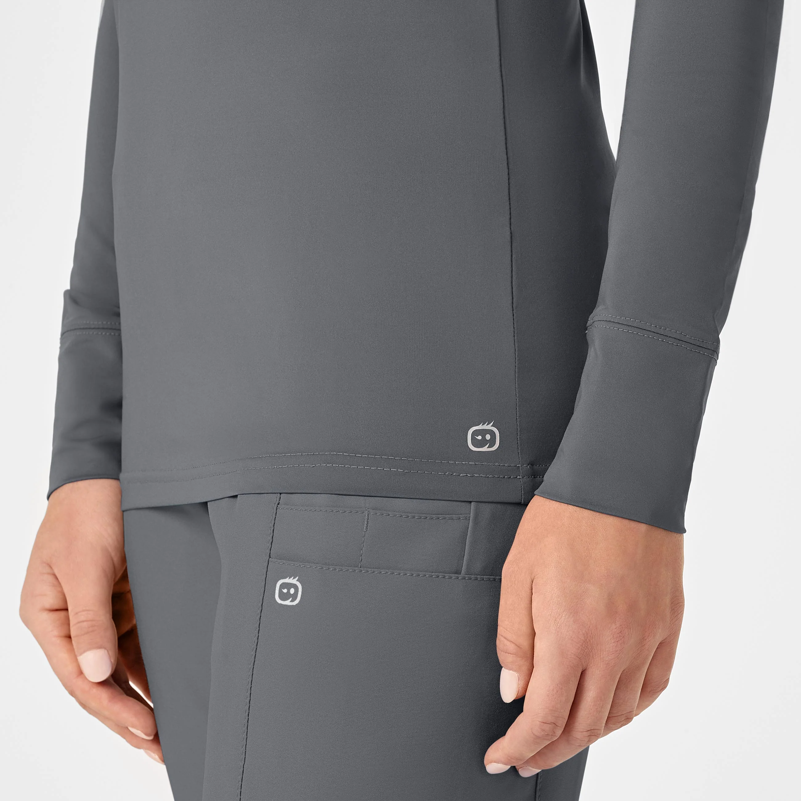 Women's Performance Long Sleeve Tee - Pewter - Image 6