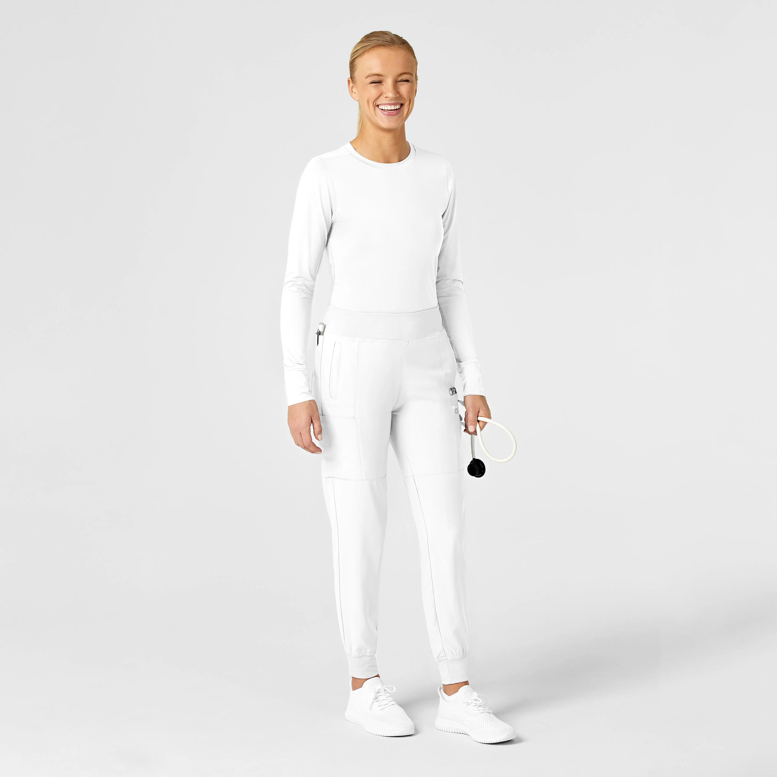 Women's Performance Long Sleeve Tee - White - Image 3