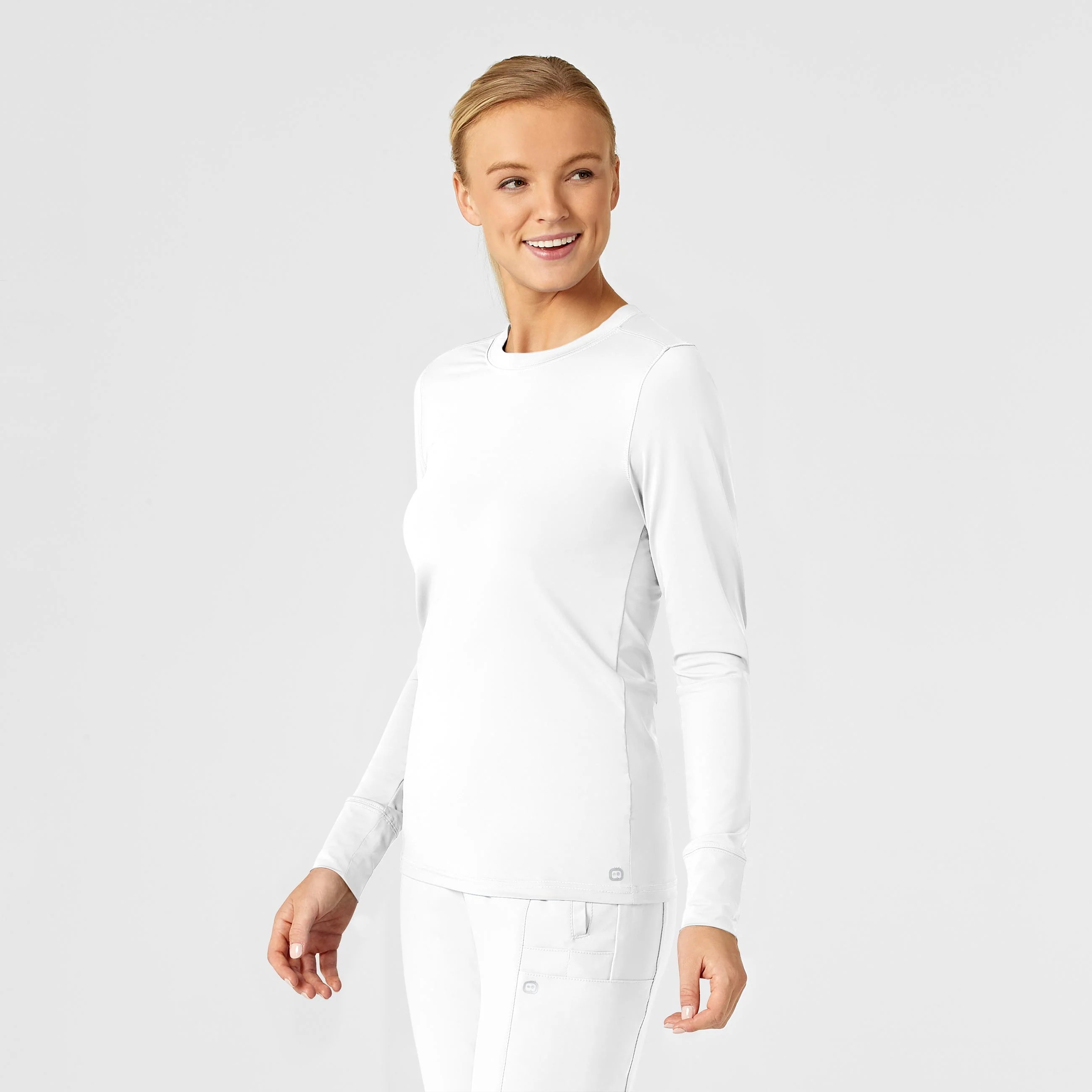 Women's Performance Long Sleeve Tee - White - Image 4