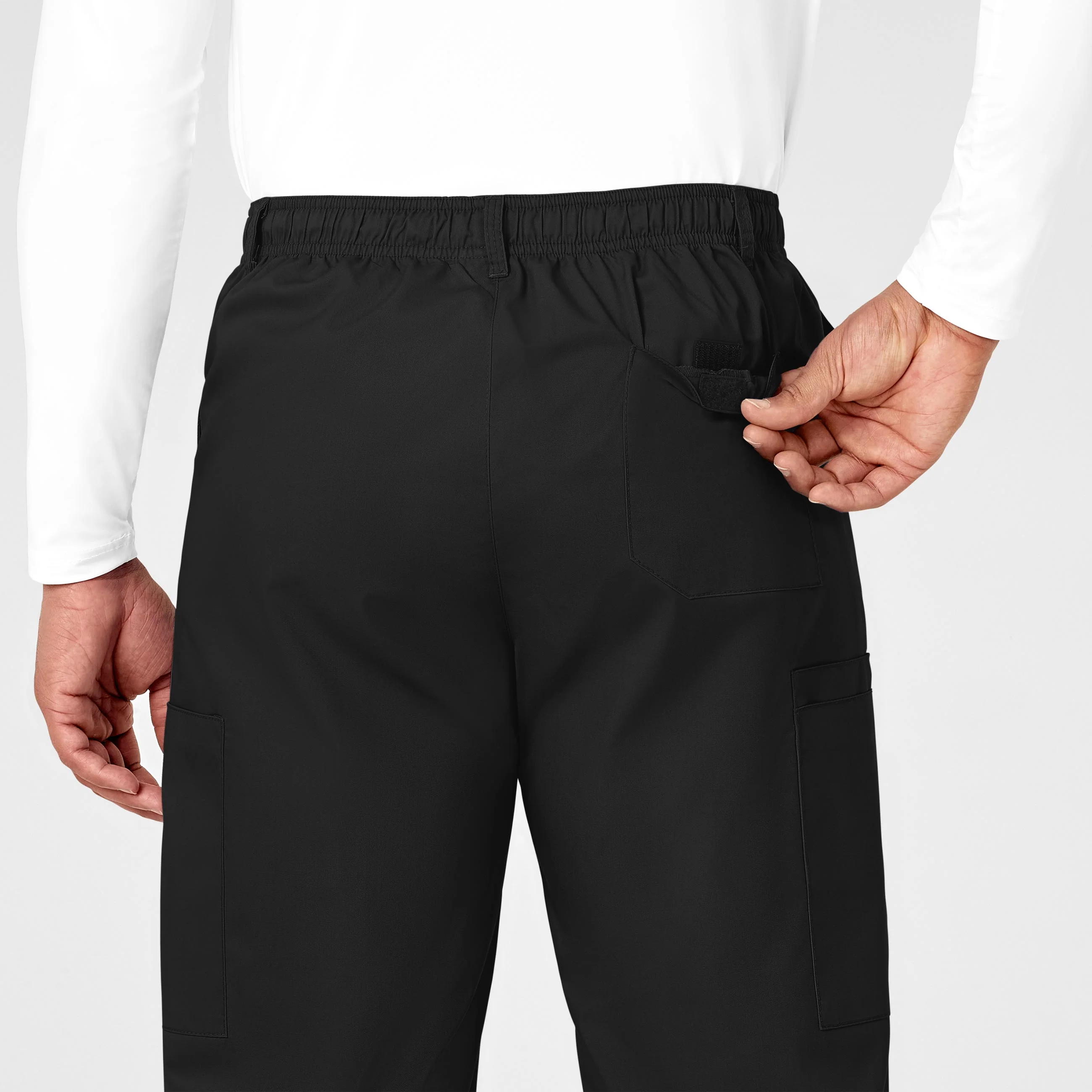 WonderWORK Men's Cargo Scrub Pant - Black - Image 9
