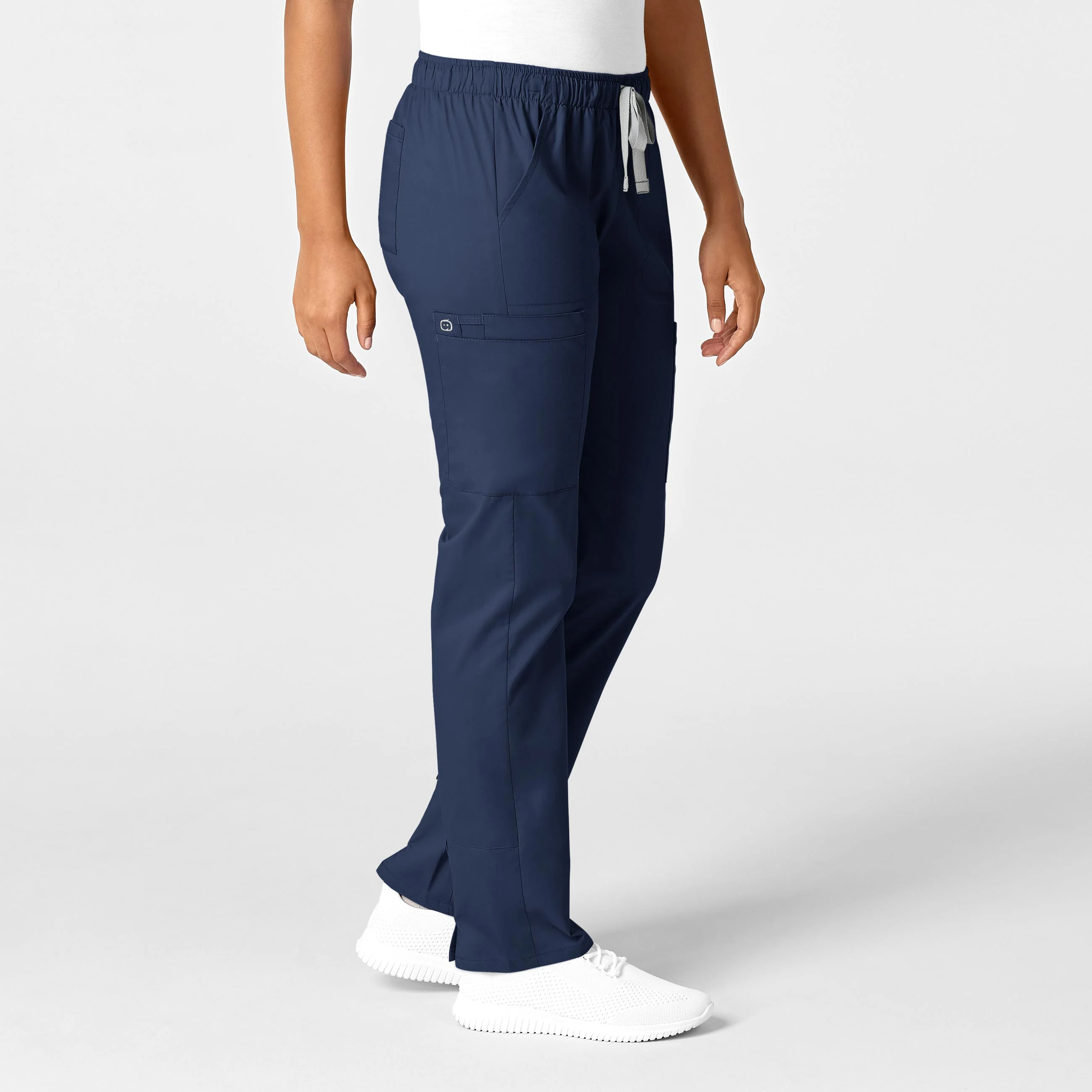 WonderWORK Women's Convertible Slim Leg Scrub Pant - Navy - Image 5