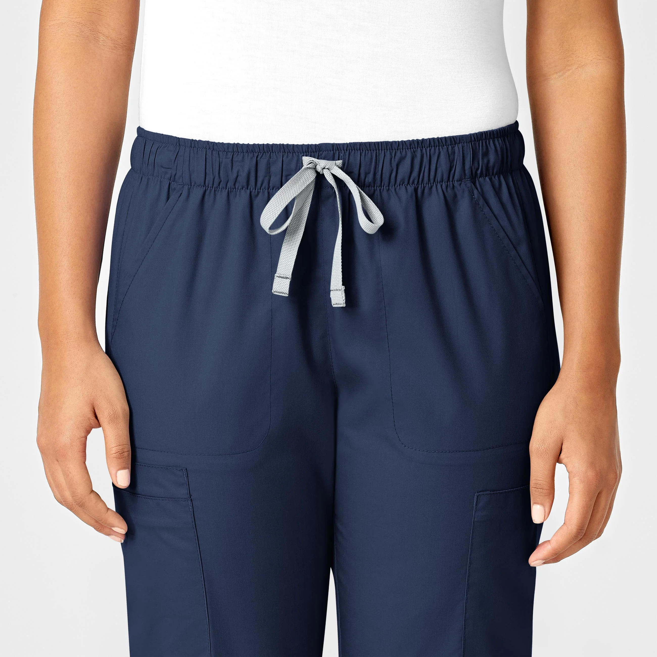 WonderWORK Women's Convertible Slim Leg Scrub Pant - Navy - Image 6